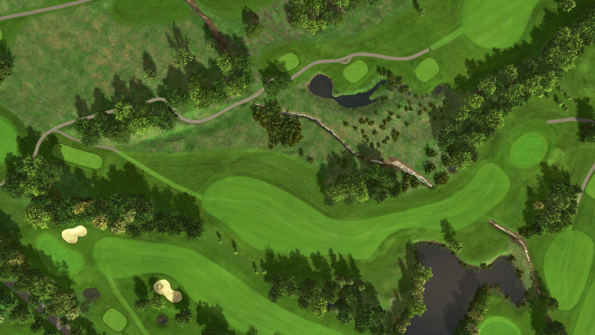 Hole 1 at Achimer Golfclub 9-hole course