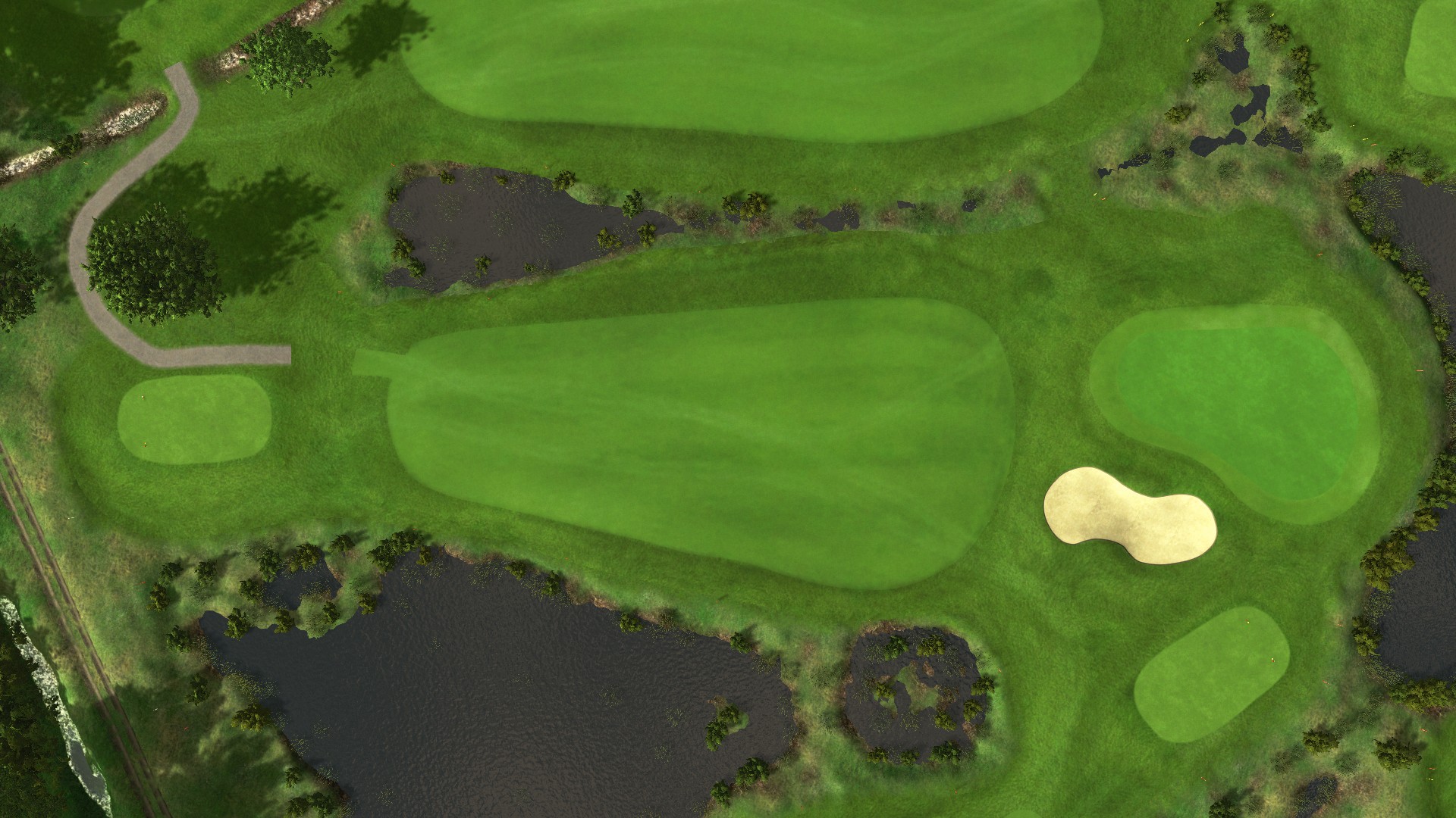 Hole 3 at Achimer Golfclub 9-hole course