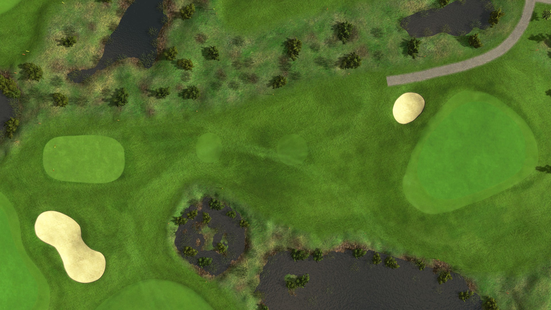 Hole 4 at Achimer Golfclub 9-hole course