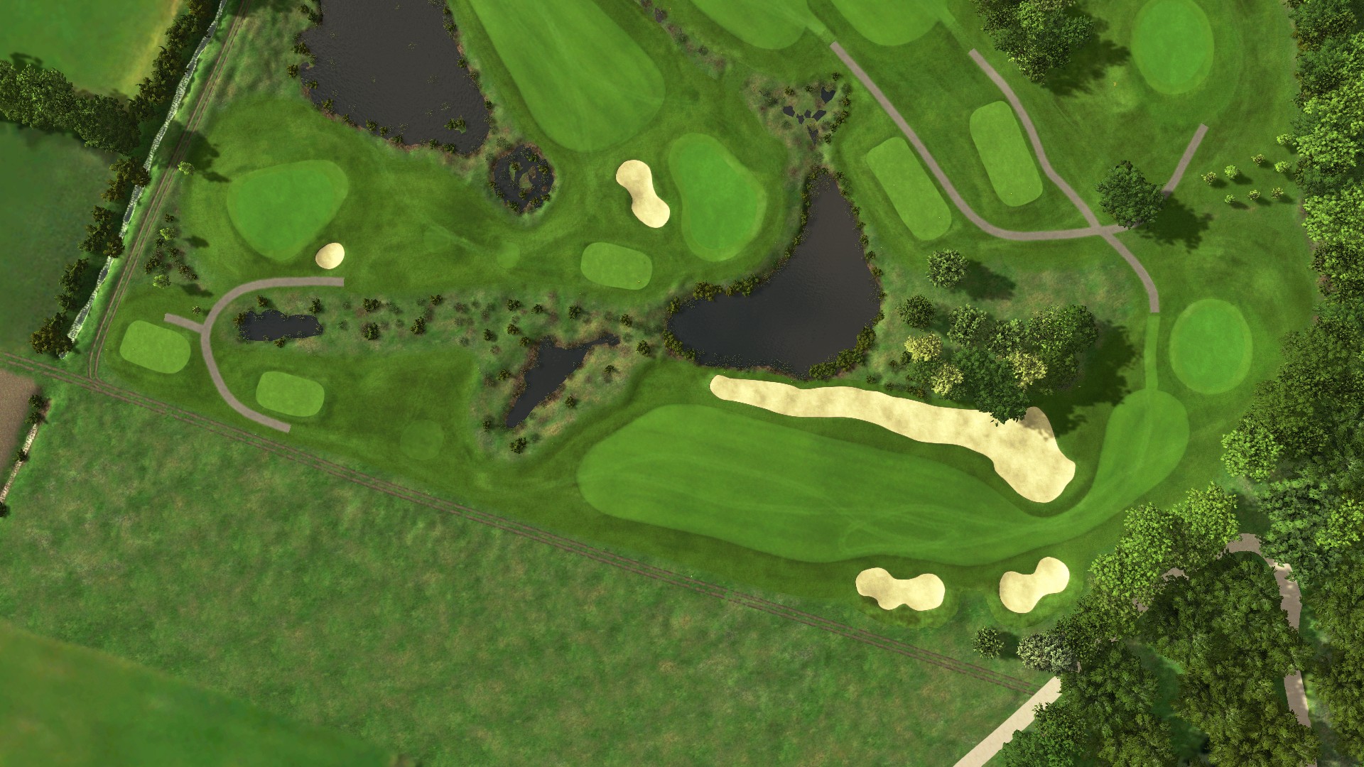 Hole 5 at Achimer Golfclub 9-hole course