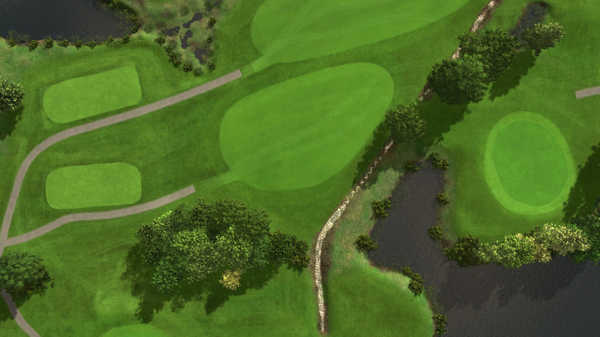 Hole 6 at Achimer Golfclub 9-hole course