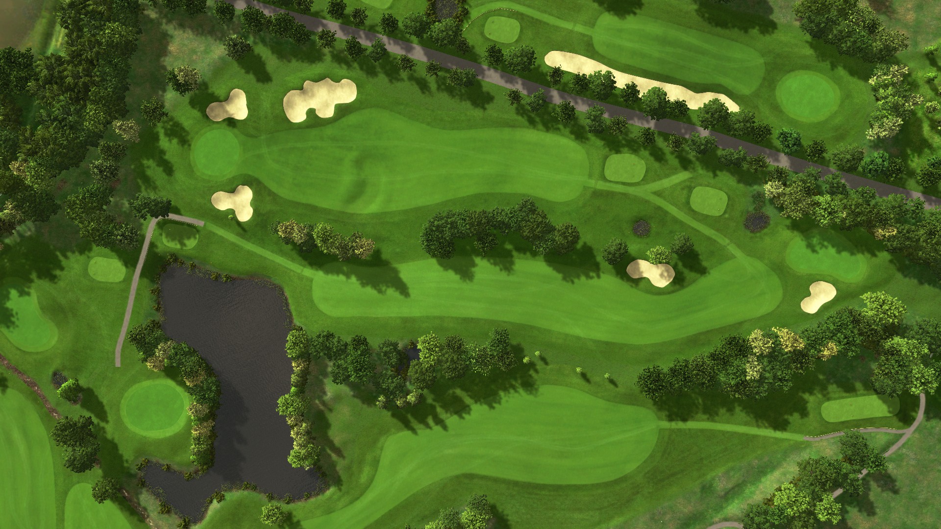 Hole 7 at Achimer Golfclub 9-hole course