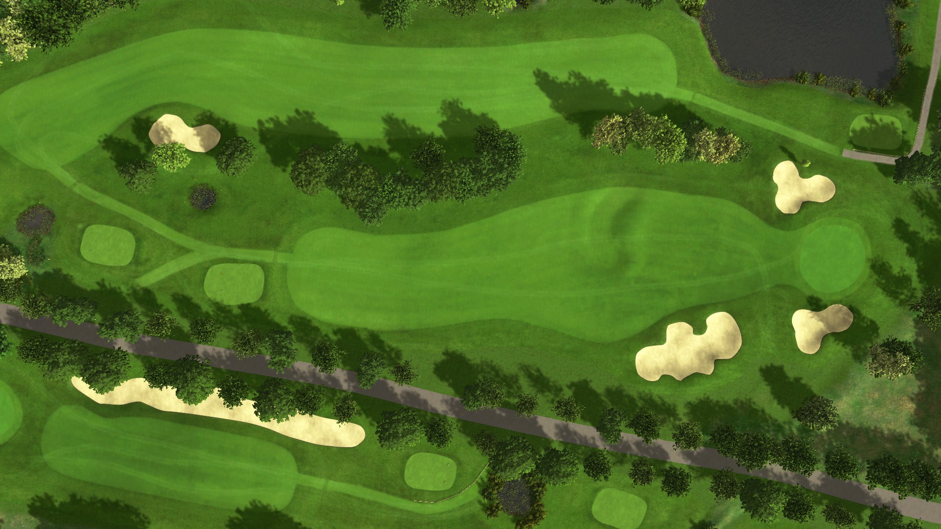 Hole 8 at Achimer Golfclub 9-hole course