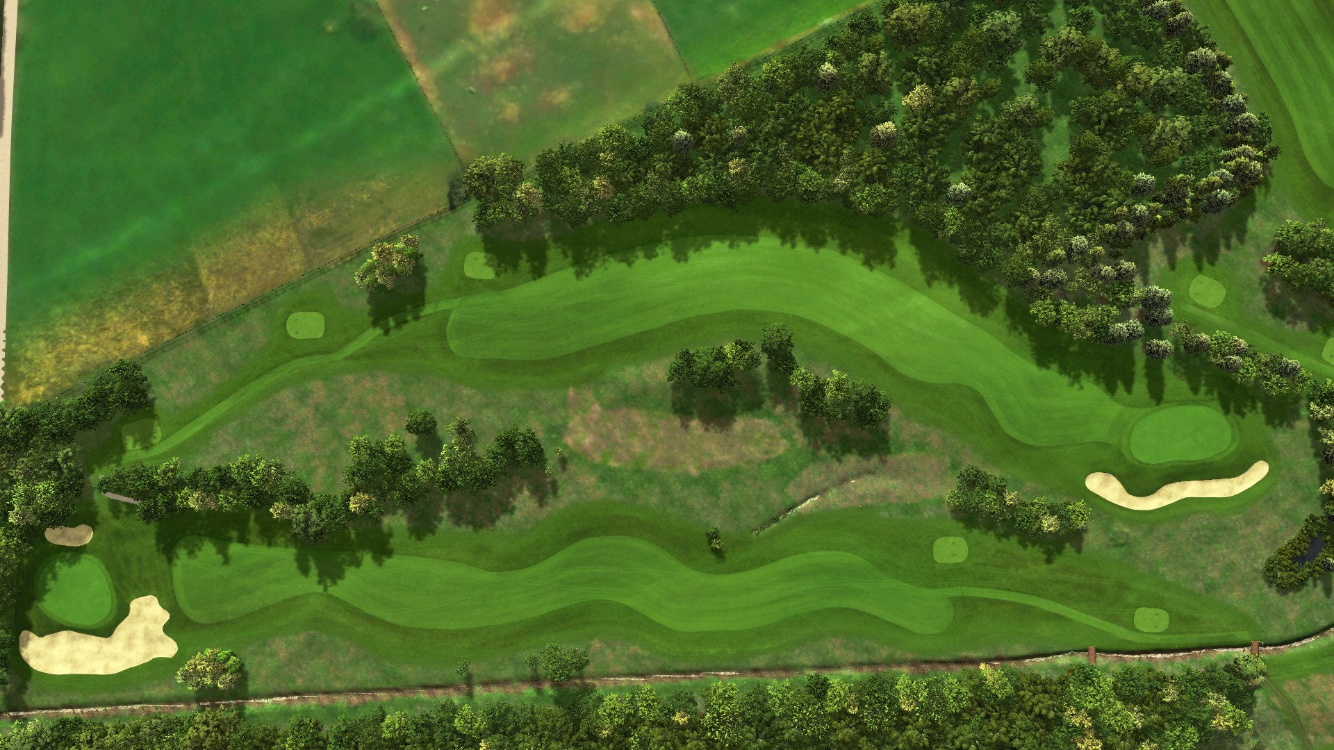 Hole 5 at Achimer Golfclub 18-hole course