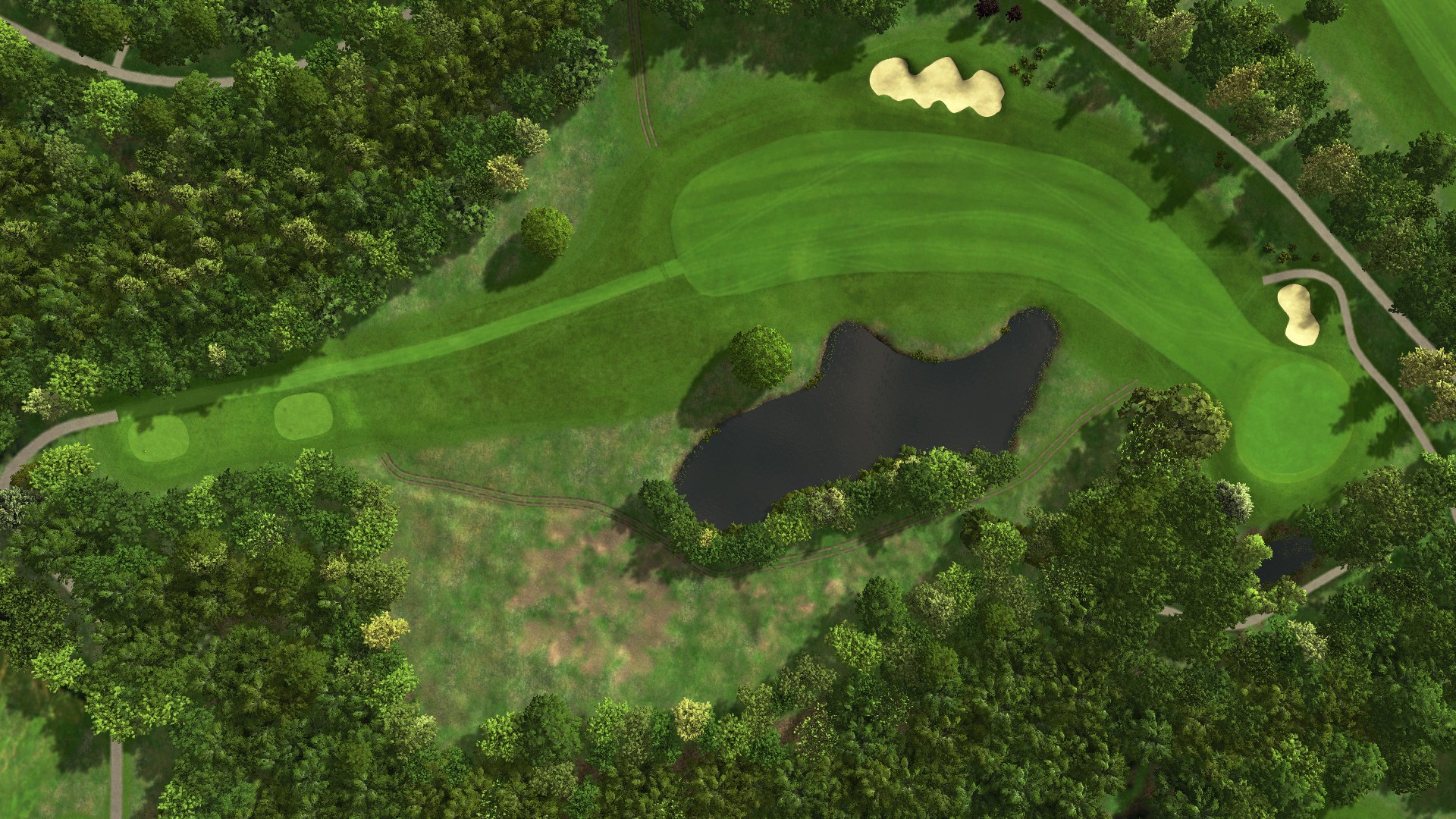 Hole 8 at Achimer Golfclub 18-hole course