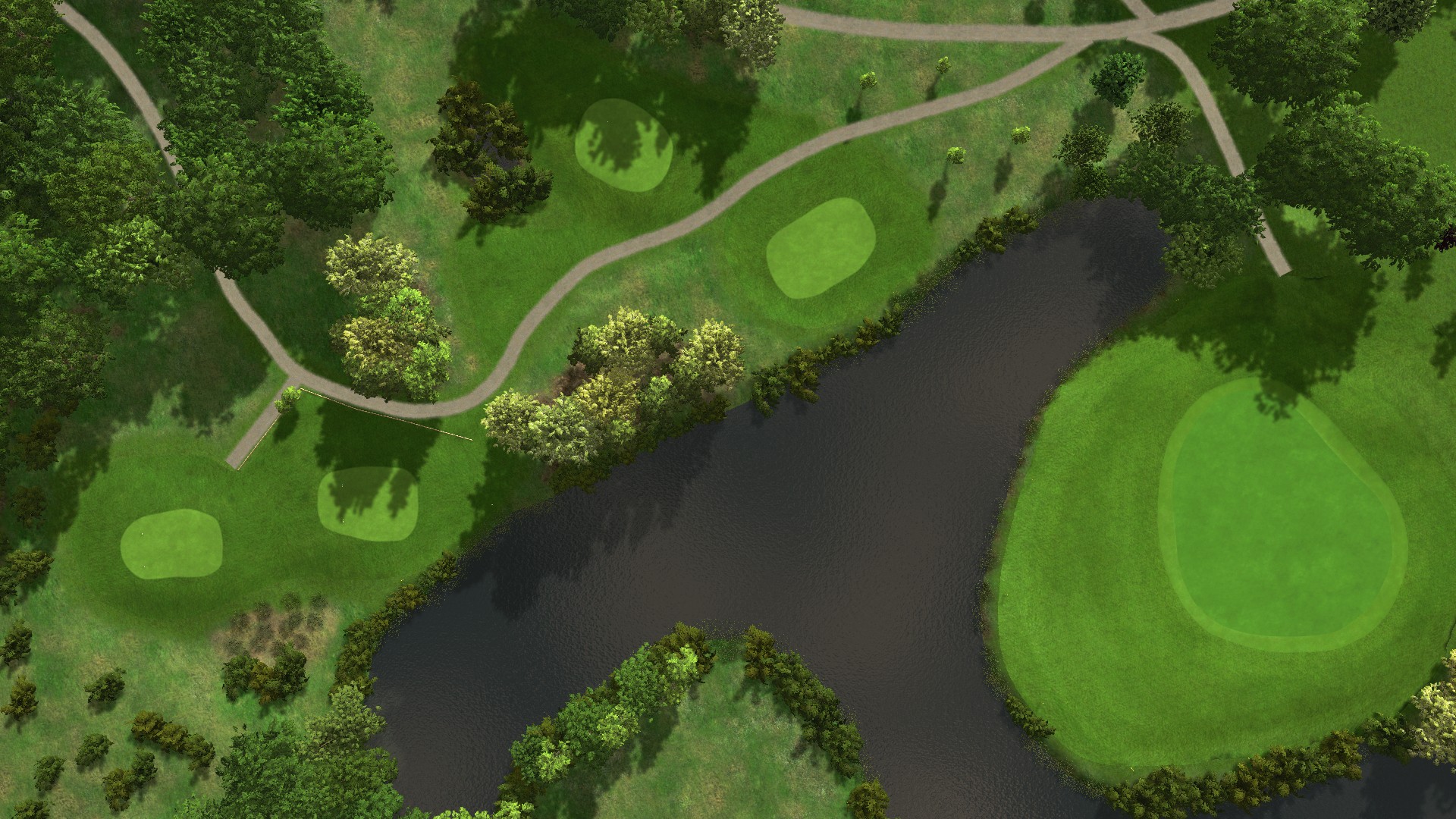 Hole 9 at Achimer Golfclub 18-hole course