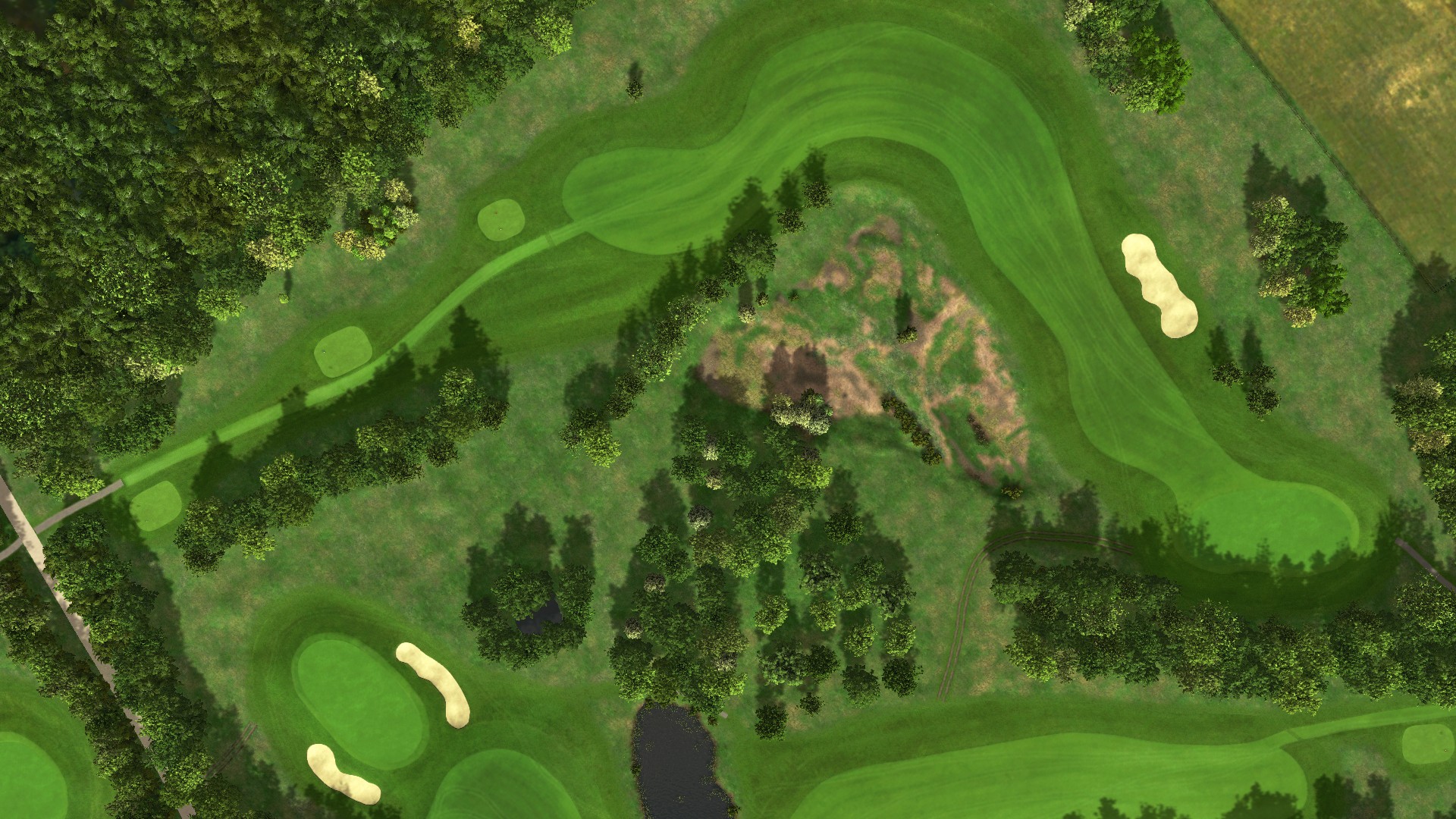 Hole 13 at Achimer Golfclub 18-hole course