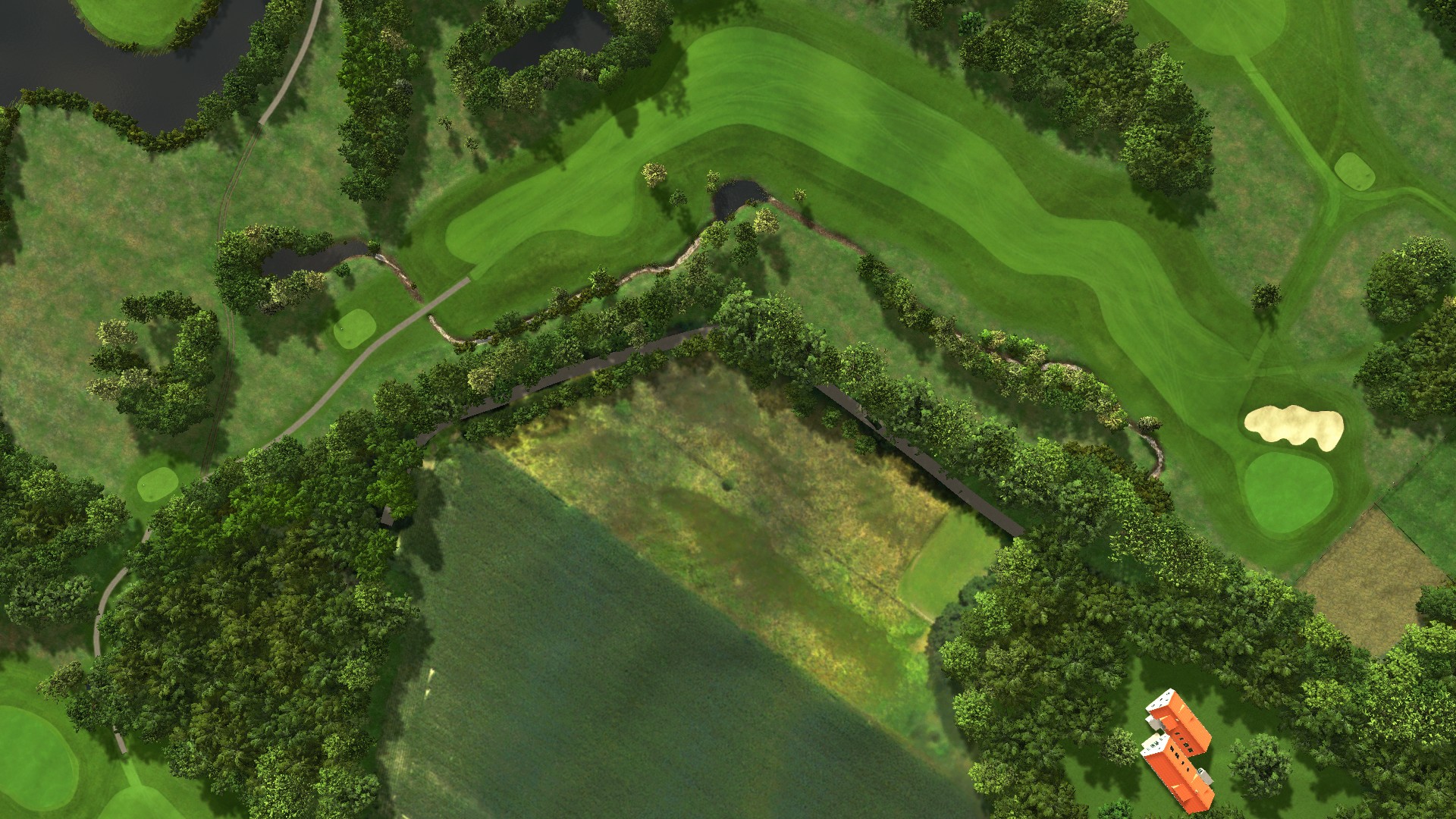 Hole 17 at Achimer Golfclub 18-hole course