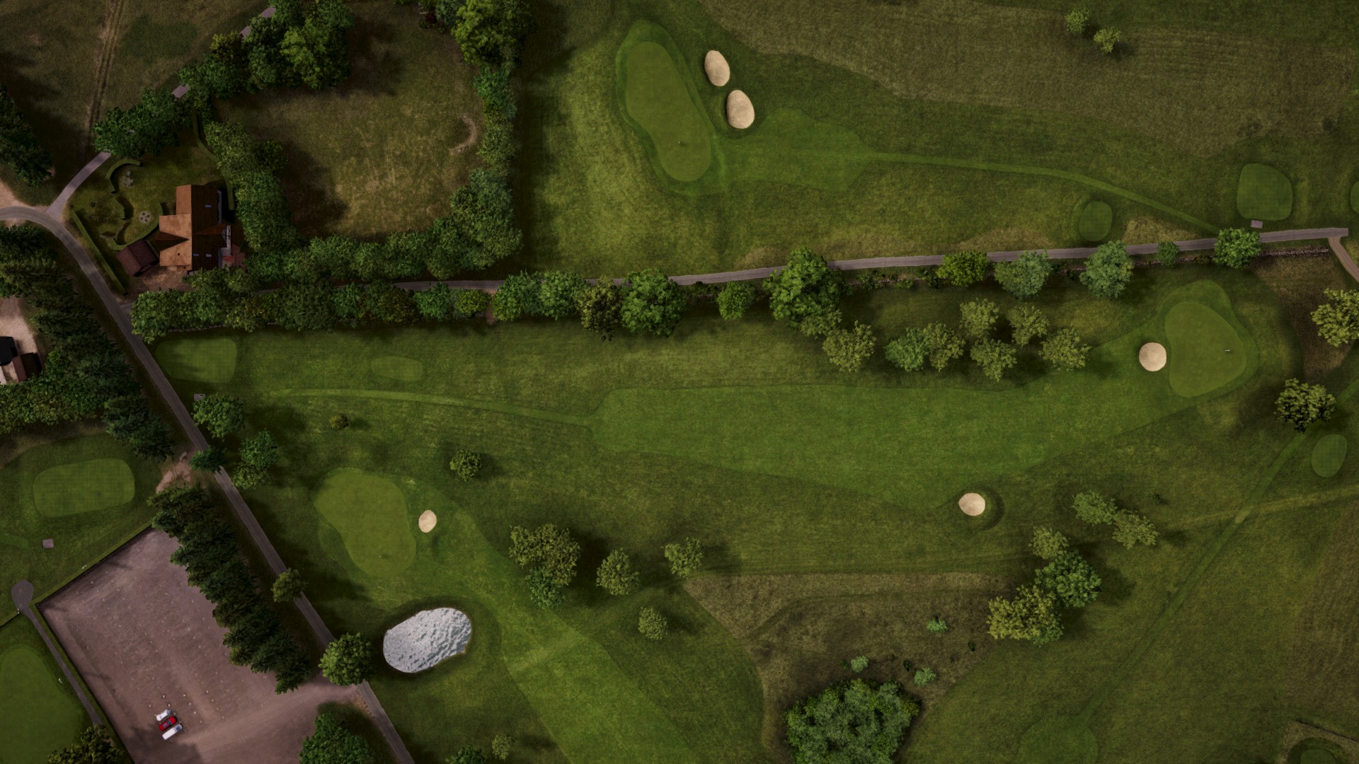 Hole 1 at Åkagården Golfklubb