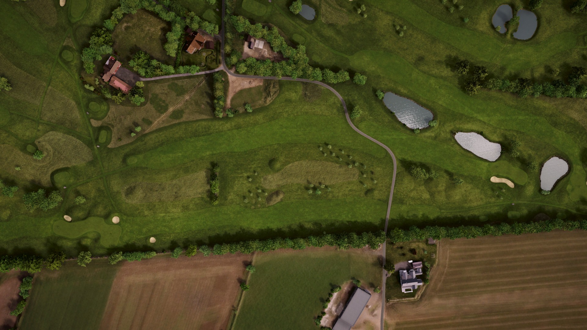 Hole 5 at Åkagården Golfklubb