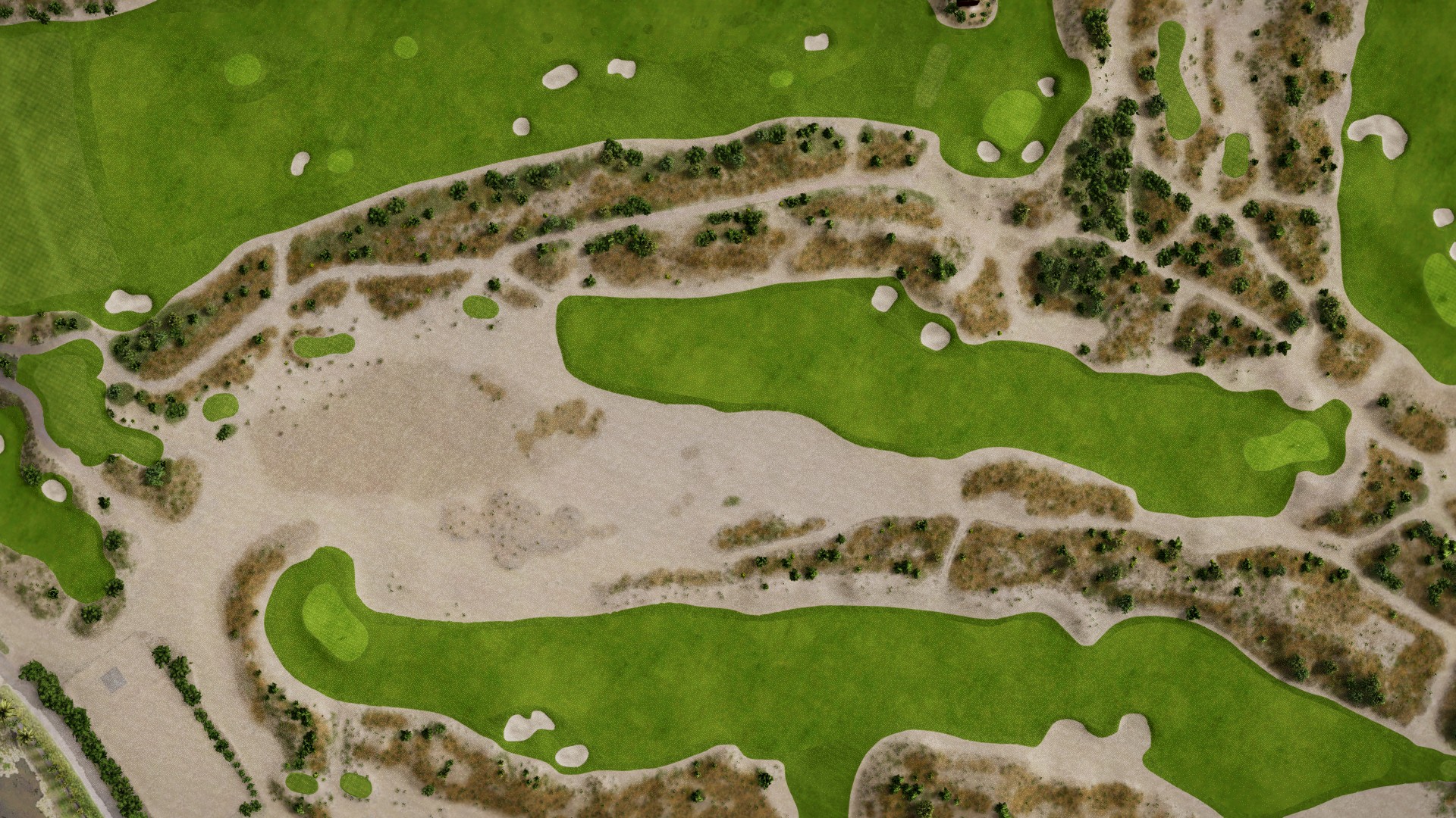 Hole 1 at Albany GC