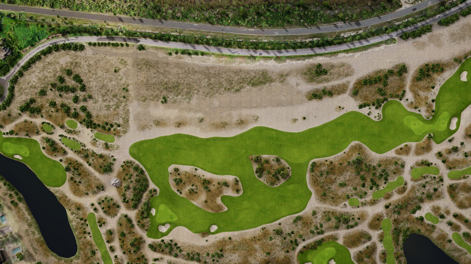 Hole 13 at Albany GC