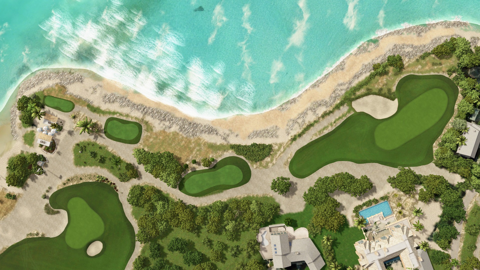 Hole 9 at Bakers Bay Golf & Ocean Club