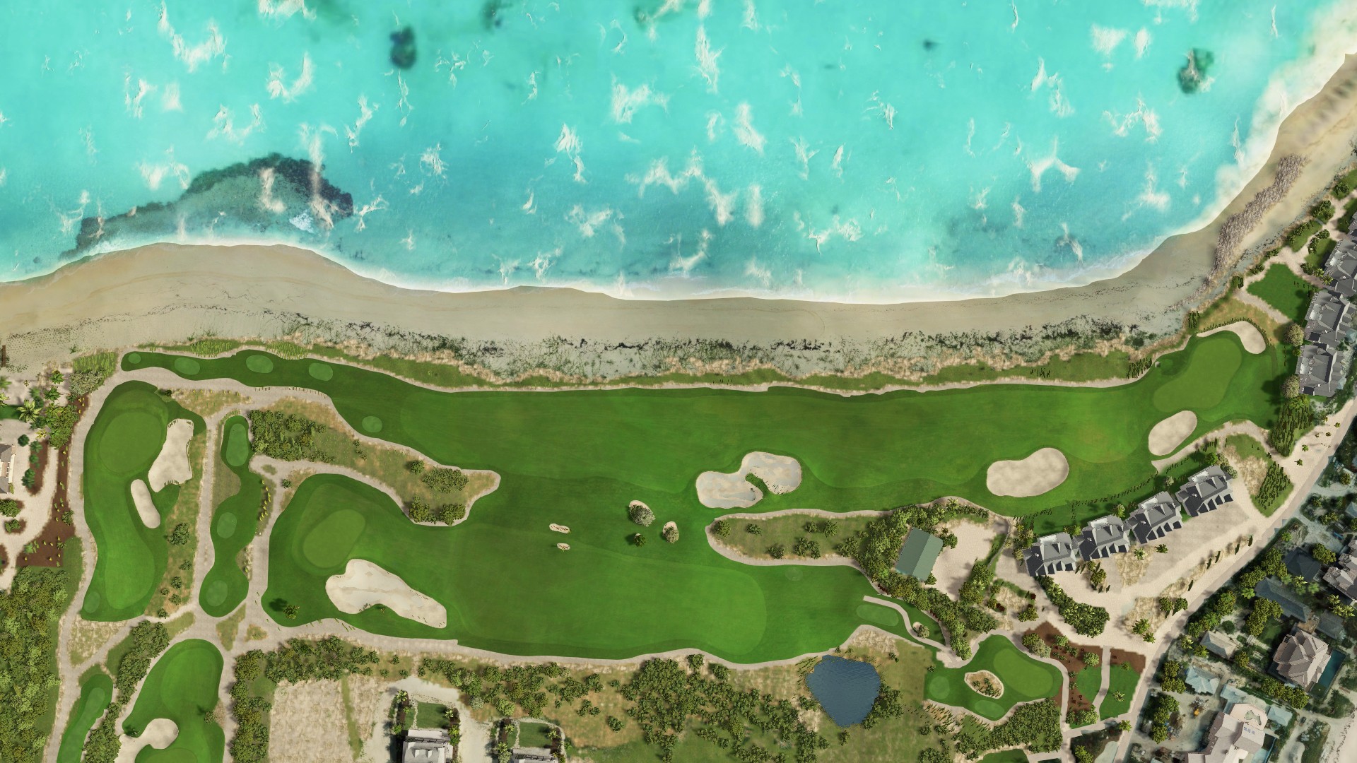 Hole 18 at Bakers Bay Golf & Ocean Club