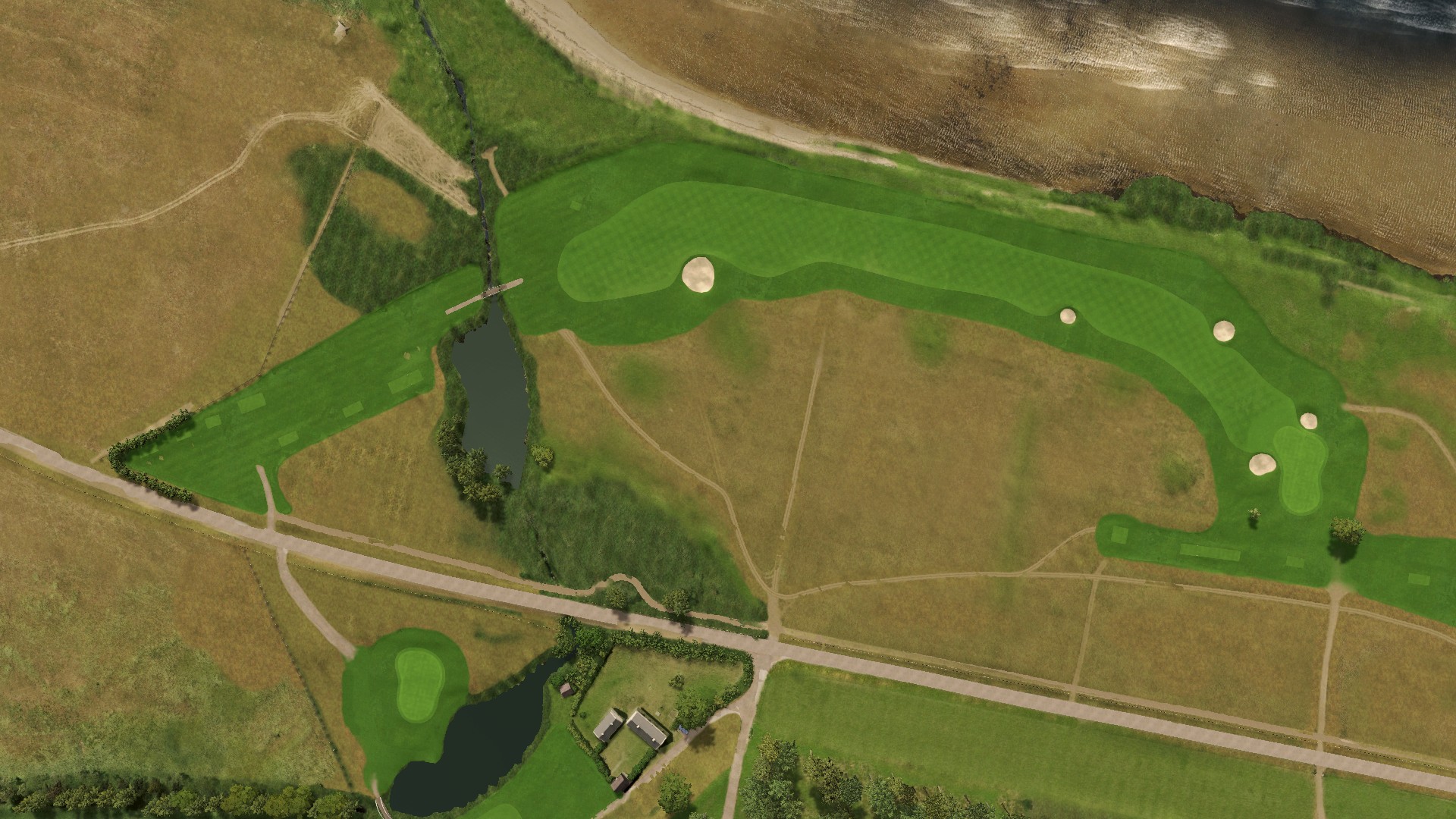 Hole 9 at Barsebäck Golf & Country Club Ocean