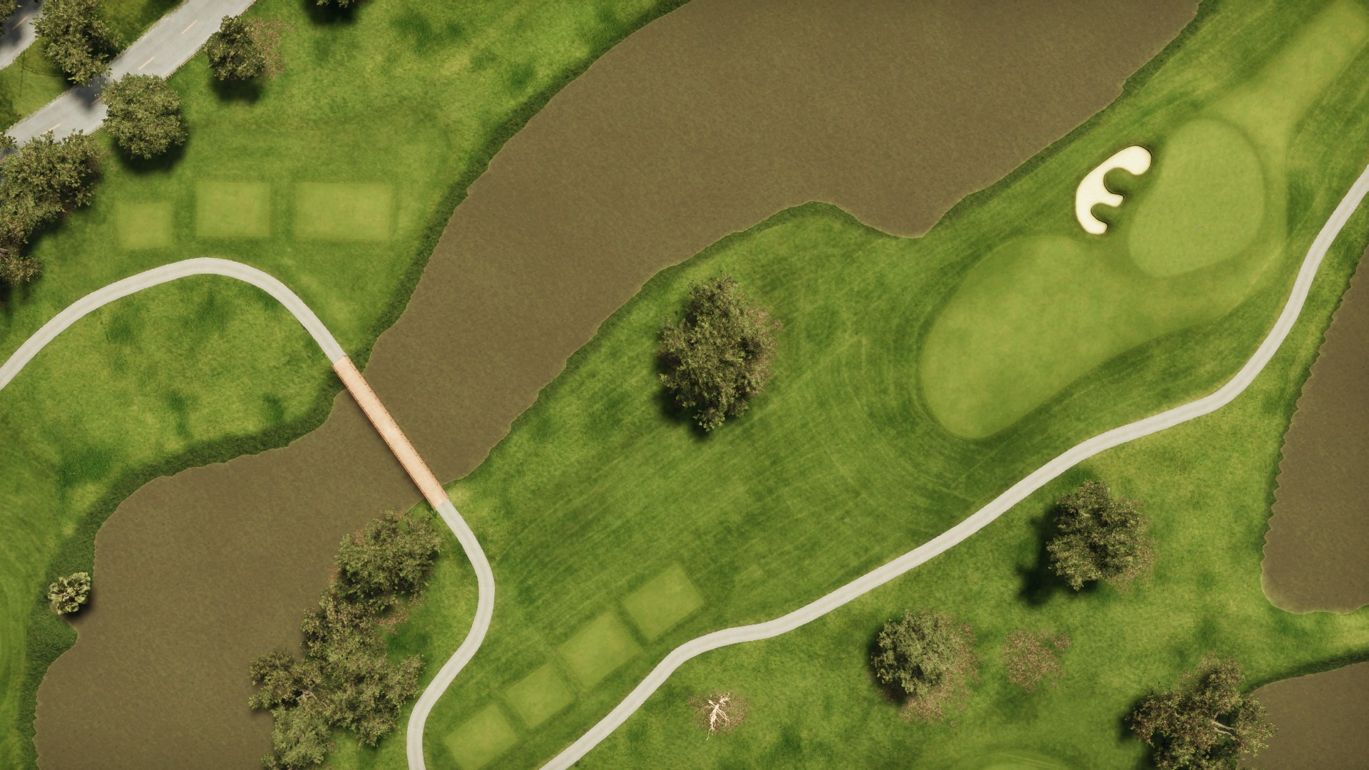 Hole 2 at Bayou Oaks South