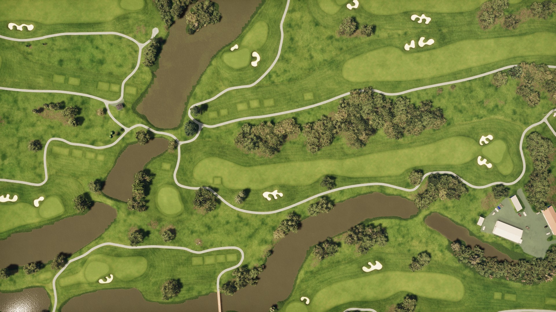 Hole 9 at Bayou Oaks South