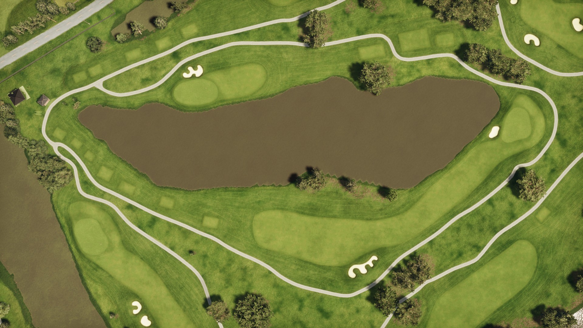 Hole 13 at Bayou Oaks South