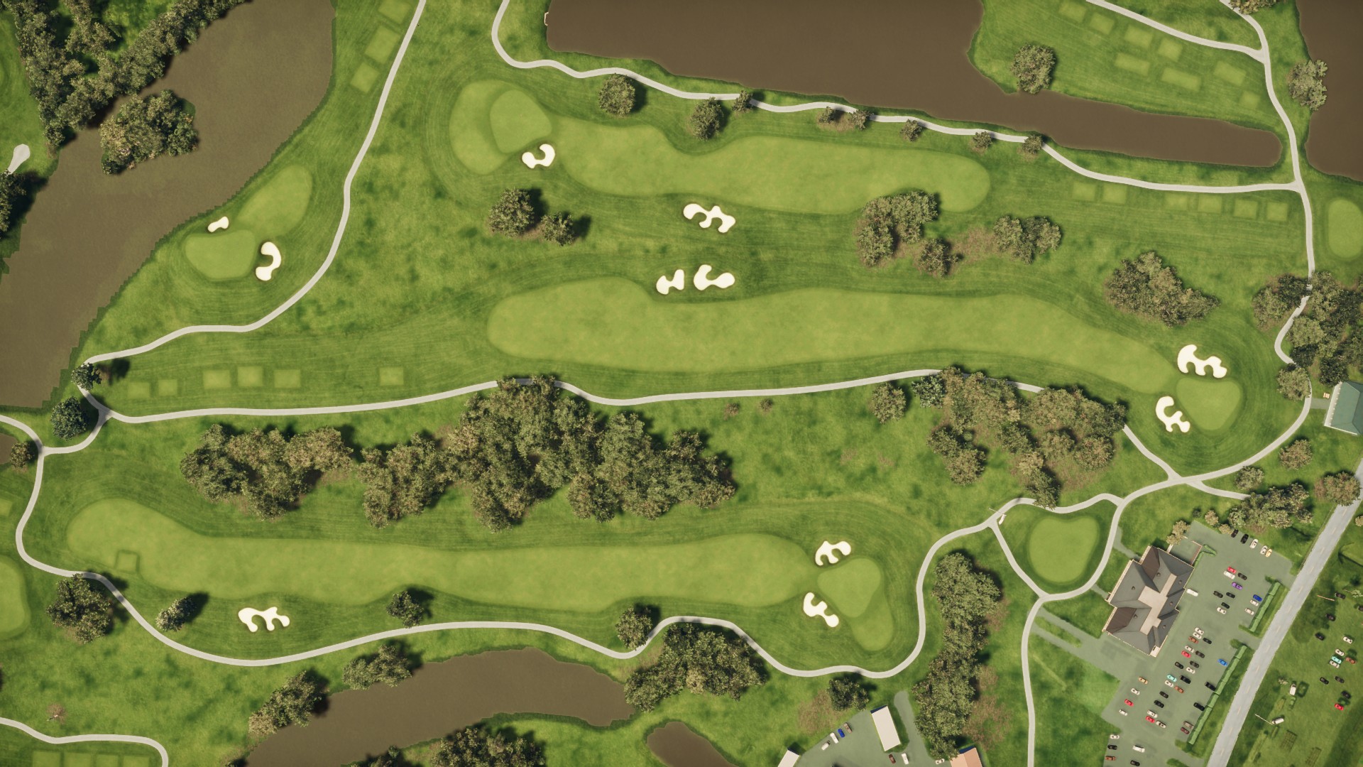Hole 18 at Bayou Oaks South