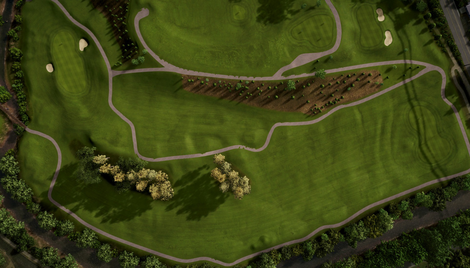 Hole 4 at Bobby Jones Magnolia Golf Course