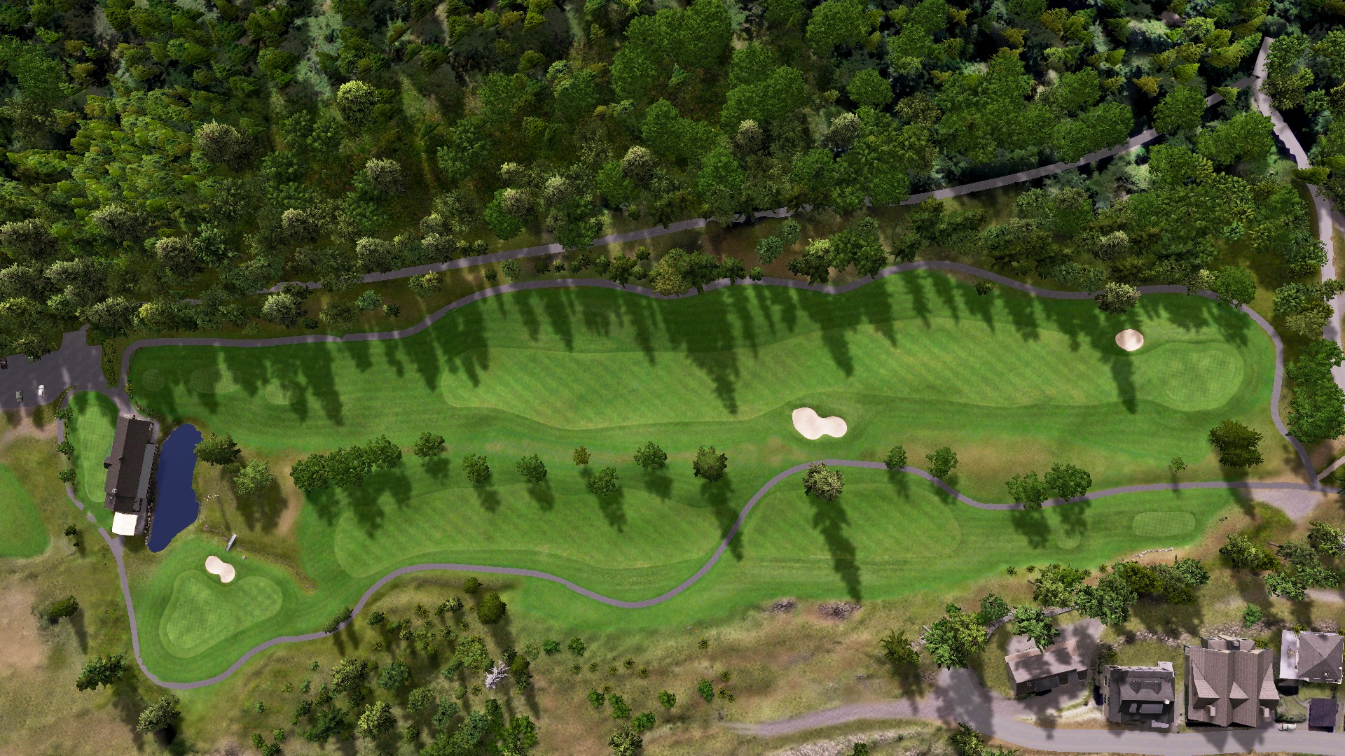 Hole 1 at Bowen Island
