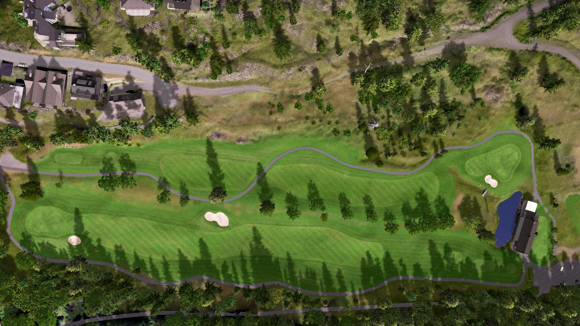 Hole 9 at Bowen Island