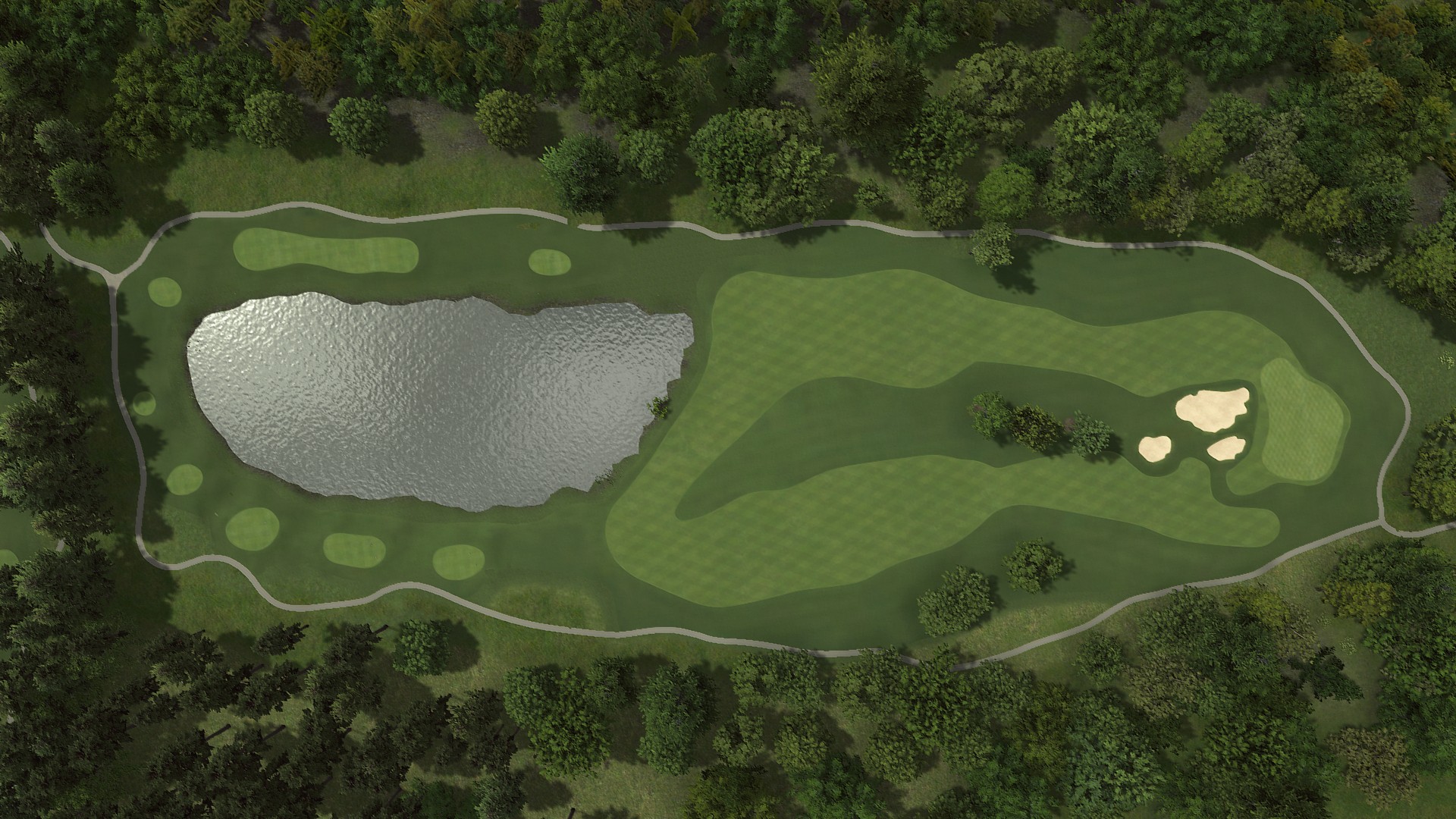 Hole 17 at Arthur Hills at The Highlands - BOYNE Golf