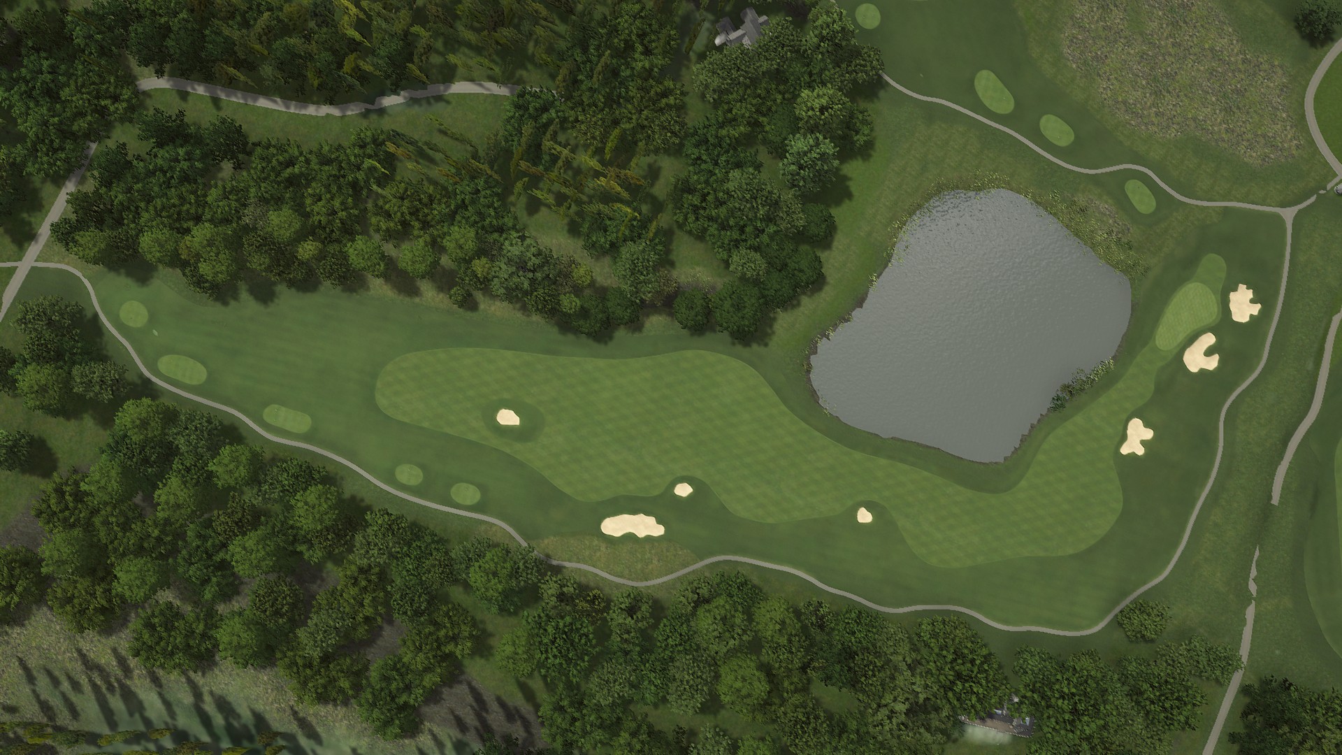 Hole 18 at Arthur Hills at The Highlands - BOYNE Golf
