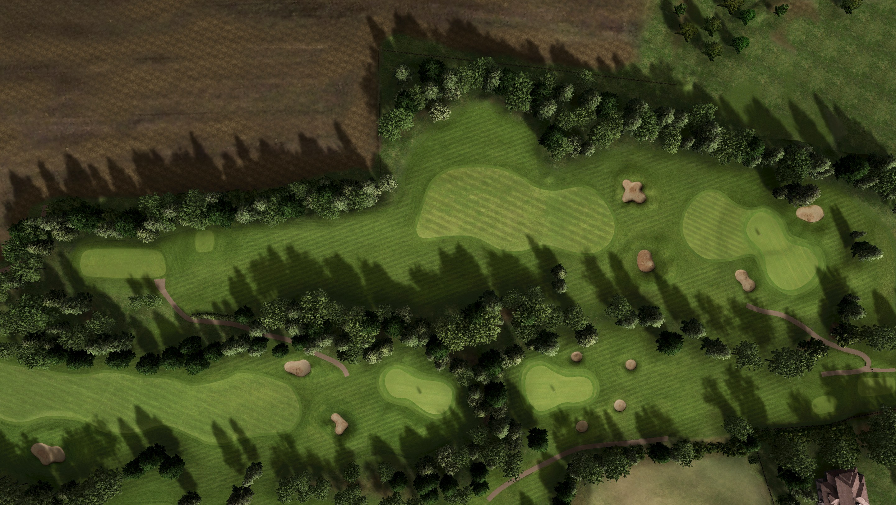 Hole 6 at Bromsgrove Golf Centre