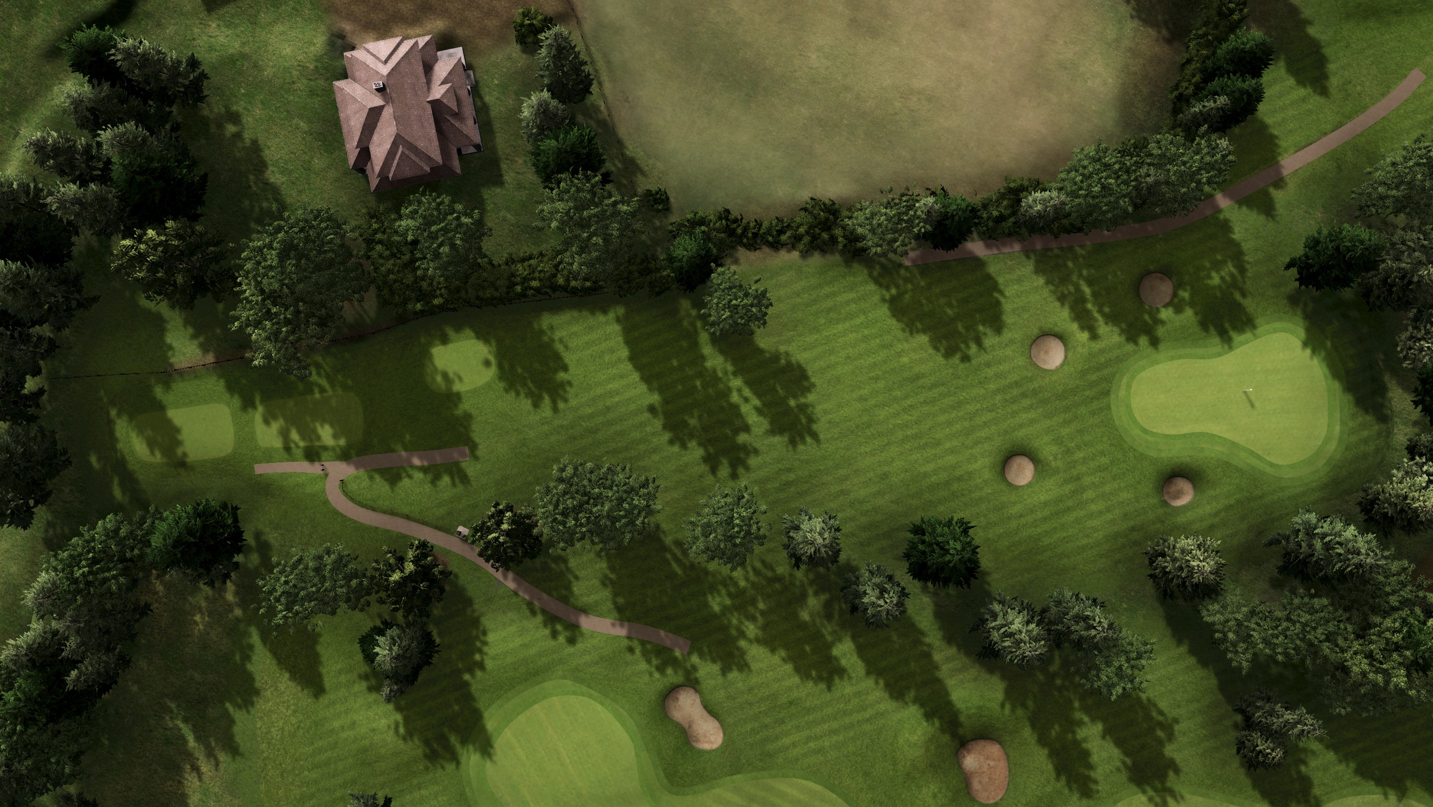Hole 7 at Bromsgrove Golf Centre