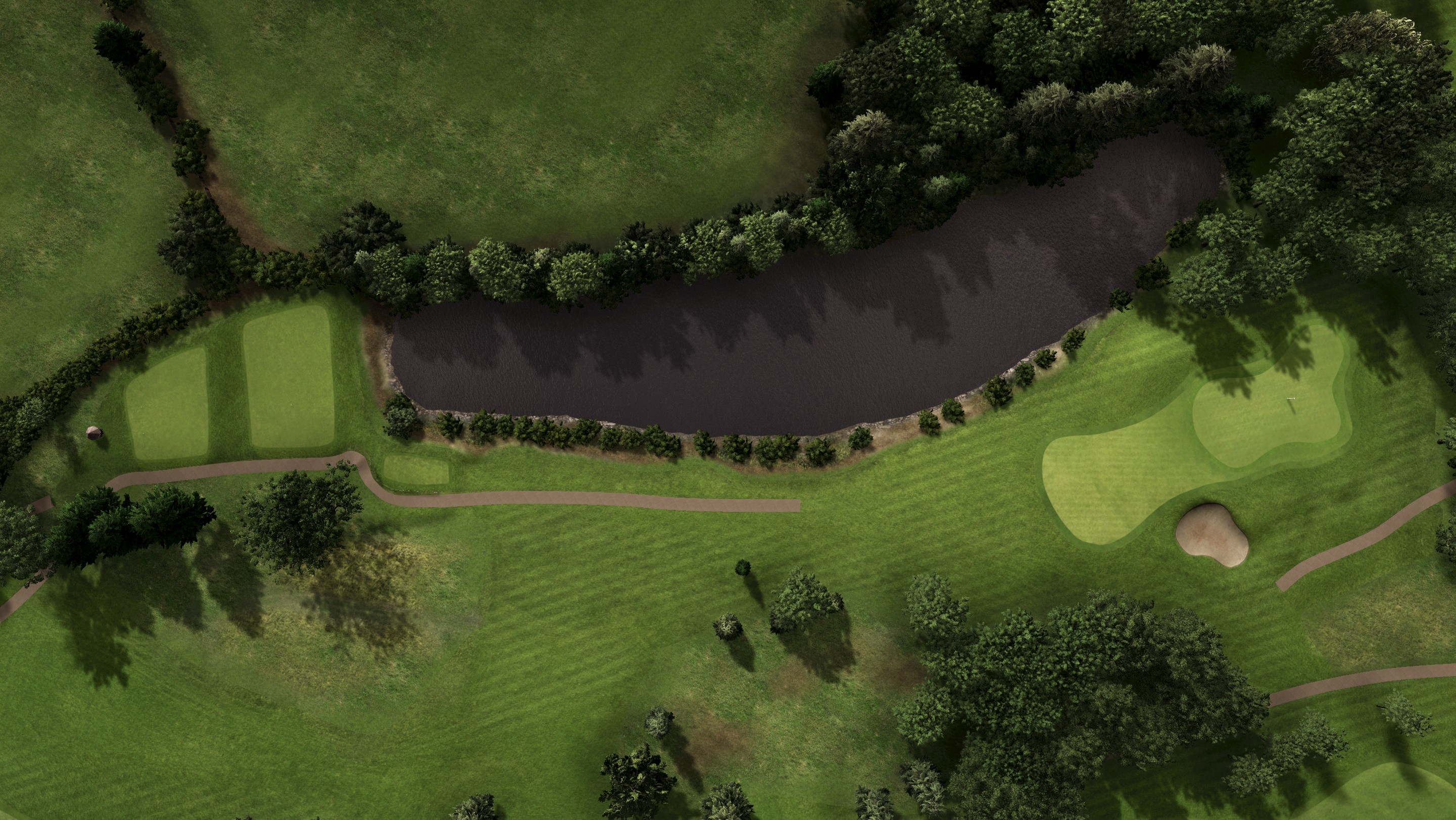 Hole 16 at Bromsgrove Golf Centre