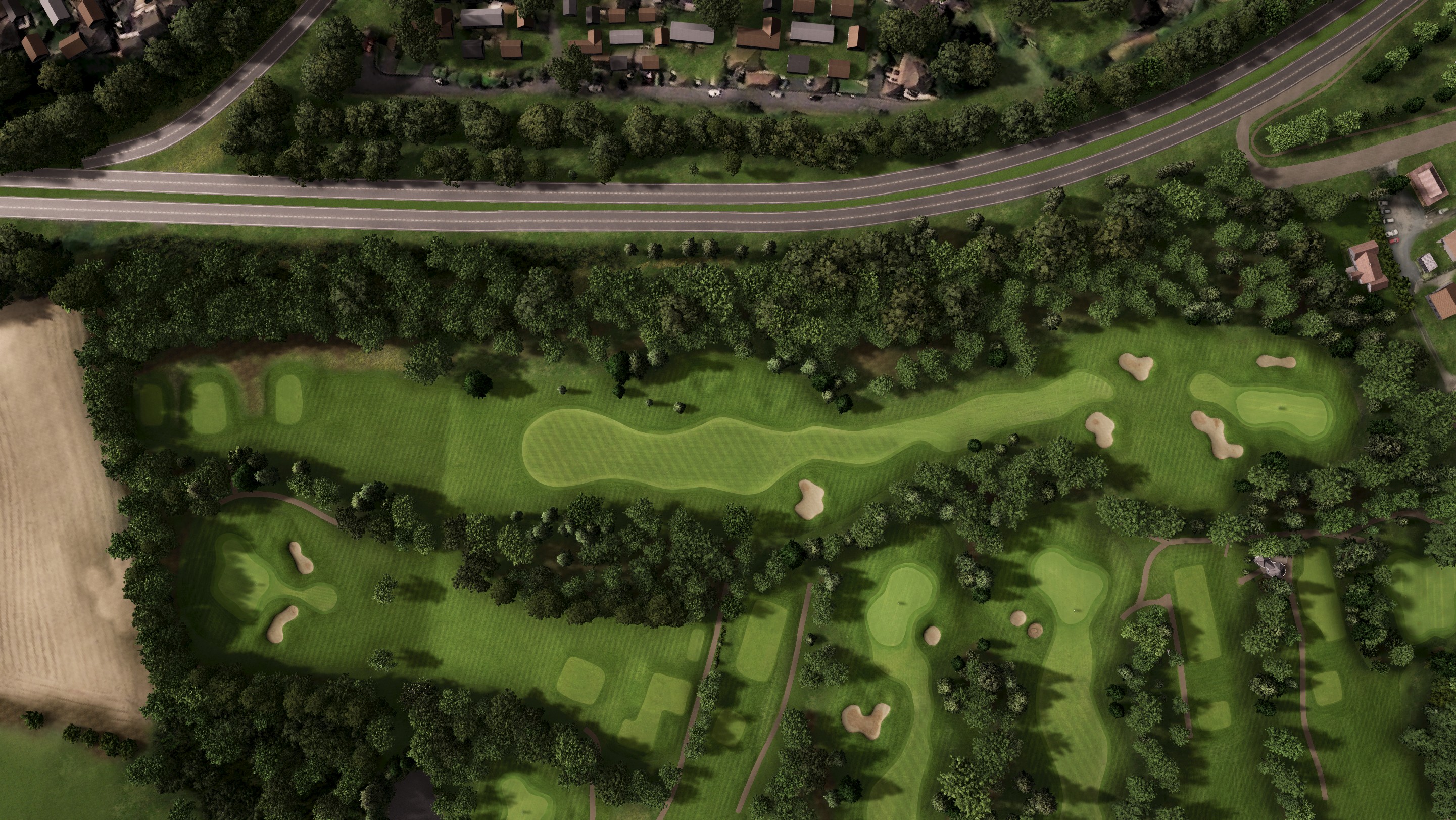 Hole 18 at Bromsgrove Golf Centre