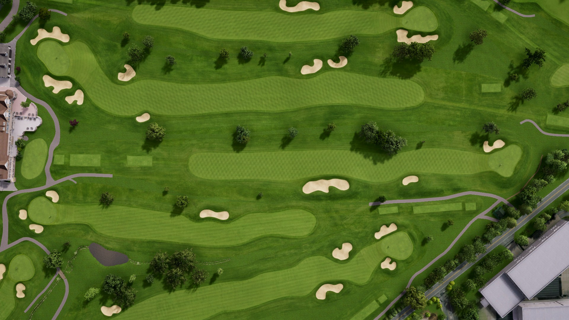 Hole 1 at Canoe Brook Country Club