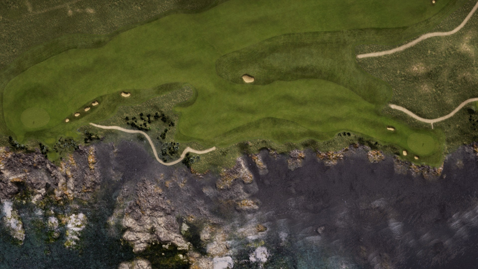Hole 16 at Cape Wickham Links
