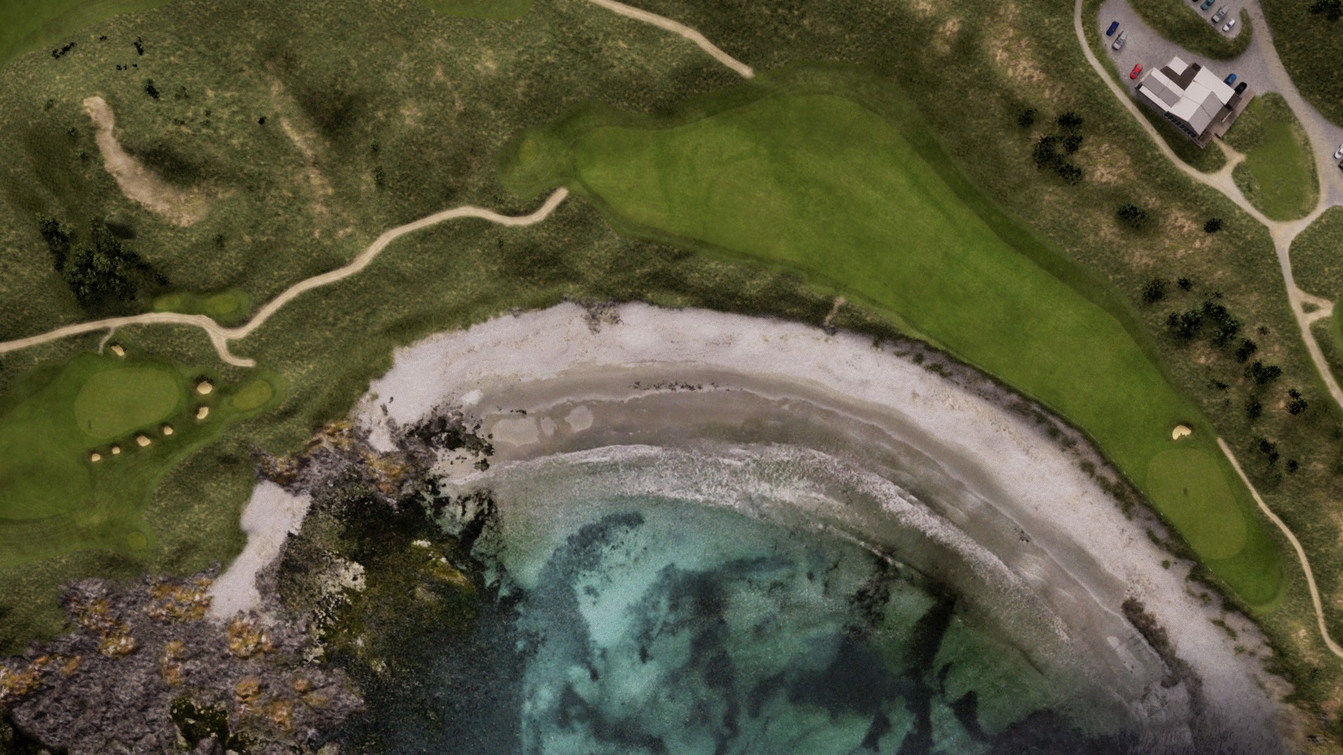 Hole 18 at Cape Wickham Links