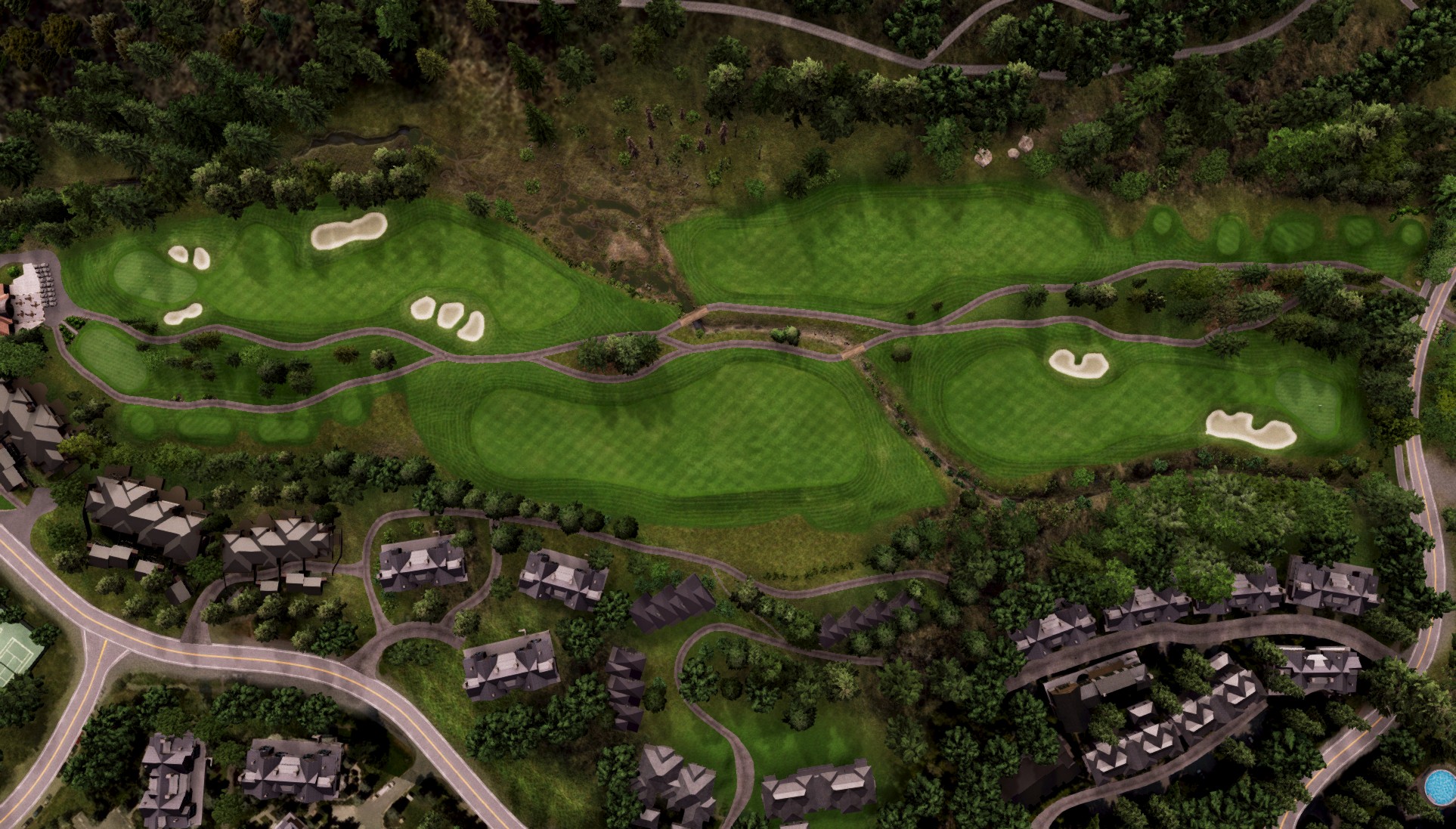Hole 1 at Fairmont Chateau Whistler Resort