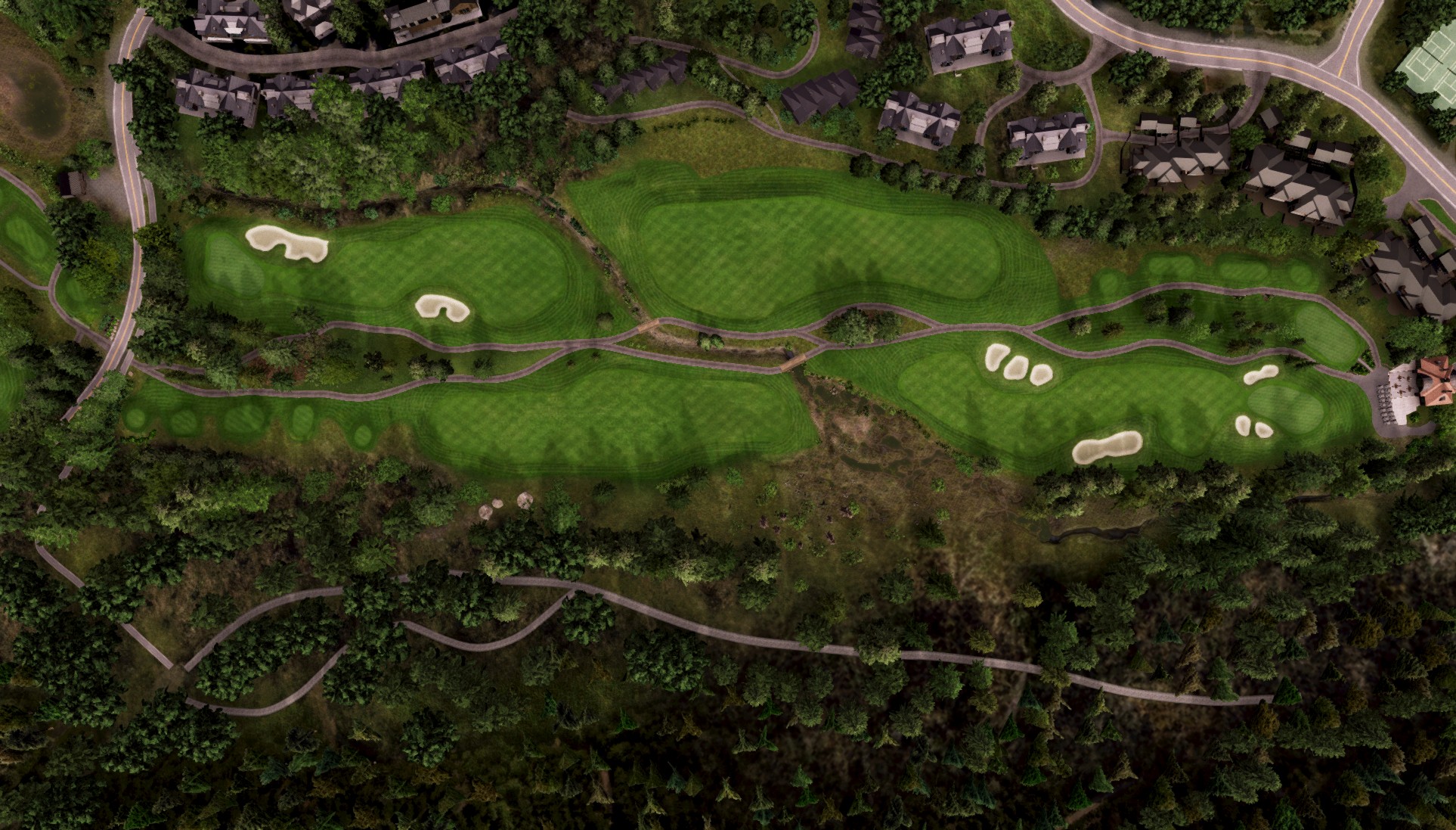 Hole 18 at Fairmont Chateau Whistler Resort