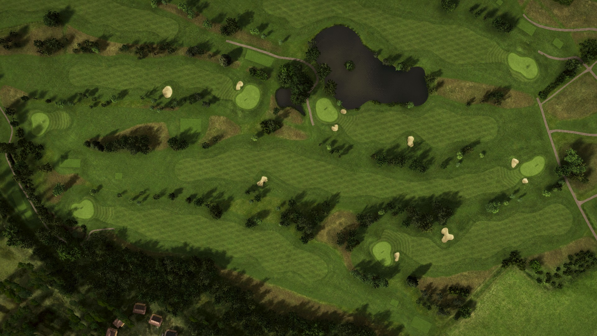 Hole 9 at The Valley Course at Crane Valley Golf Club