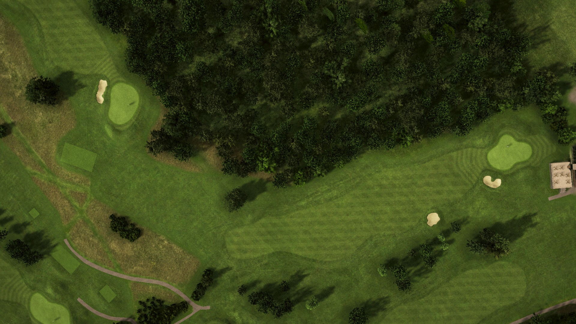 Hole 18 at The Valley Course at Crane Valley Golf Club