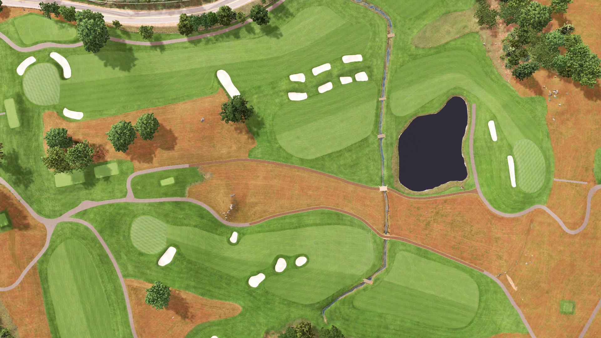 Hole 2 at Dedham Country & Polo Club