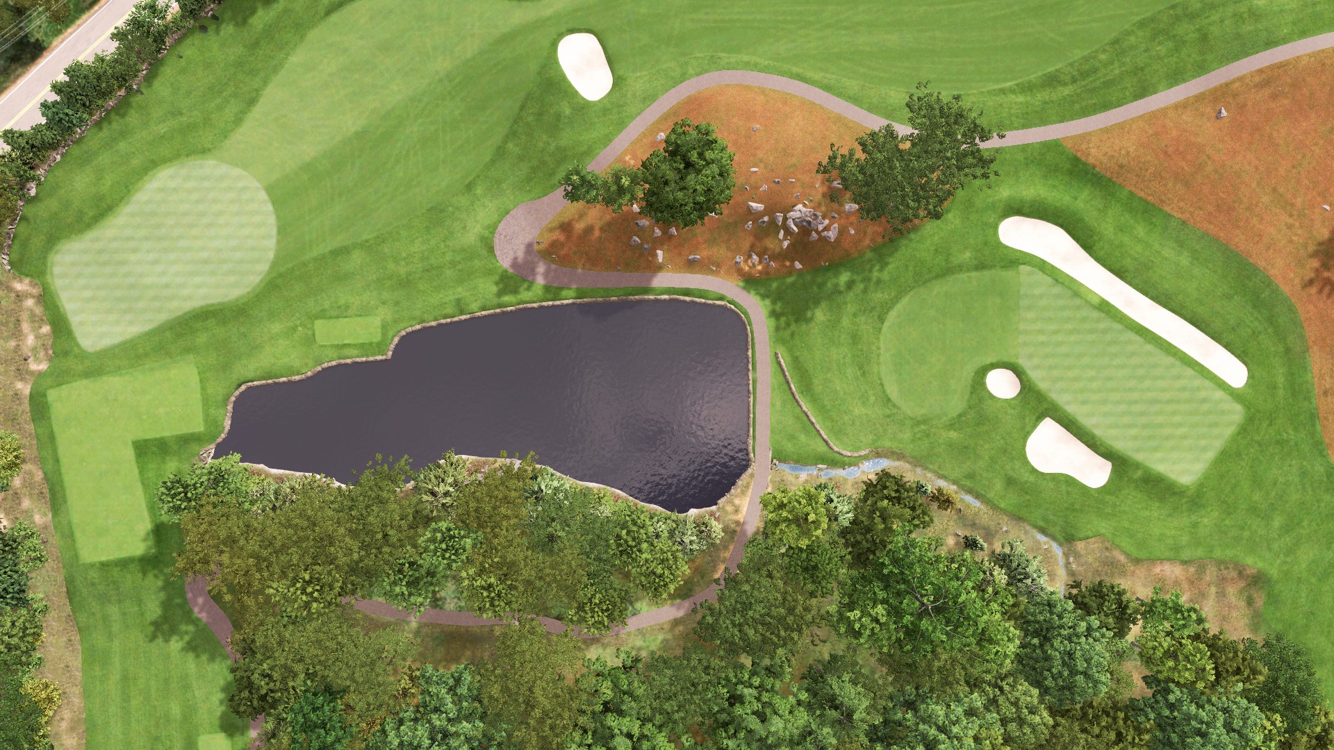 Hole 17 at Dedham Country & Polo Club