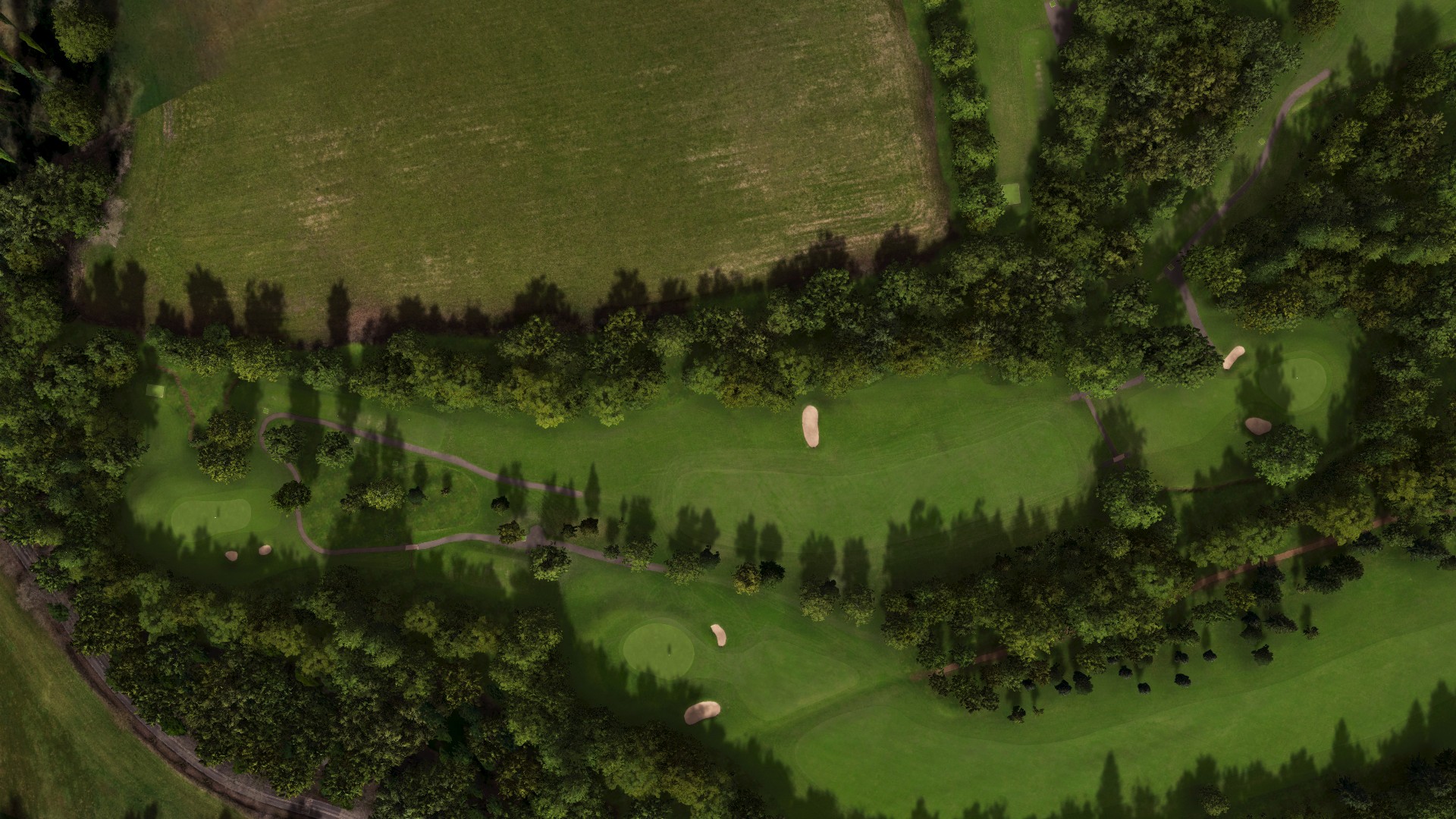 Hole 4 at Downshire Golf Complex
