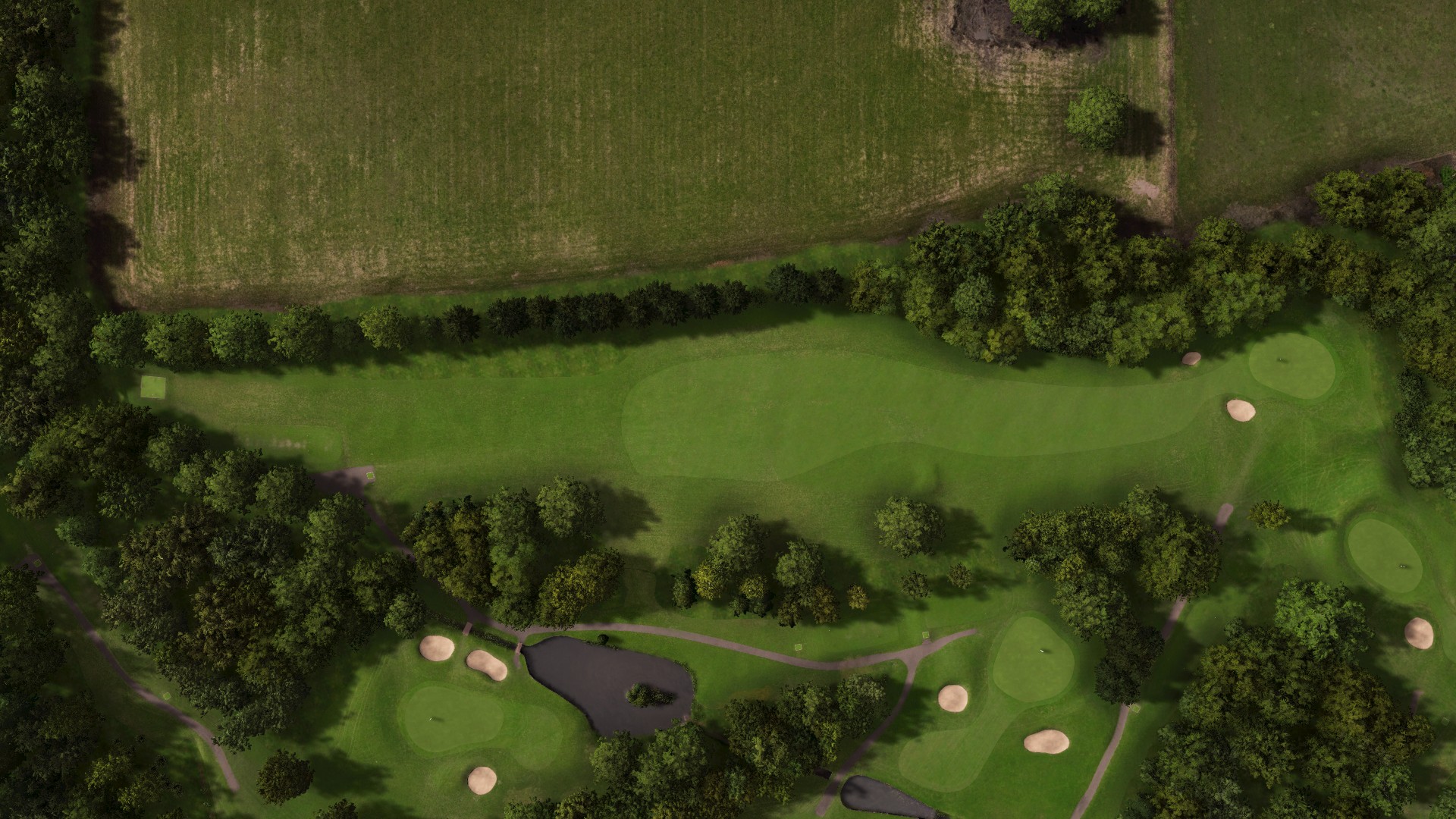 Hole 8 at Downshire Golf Complex