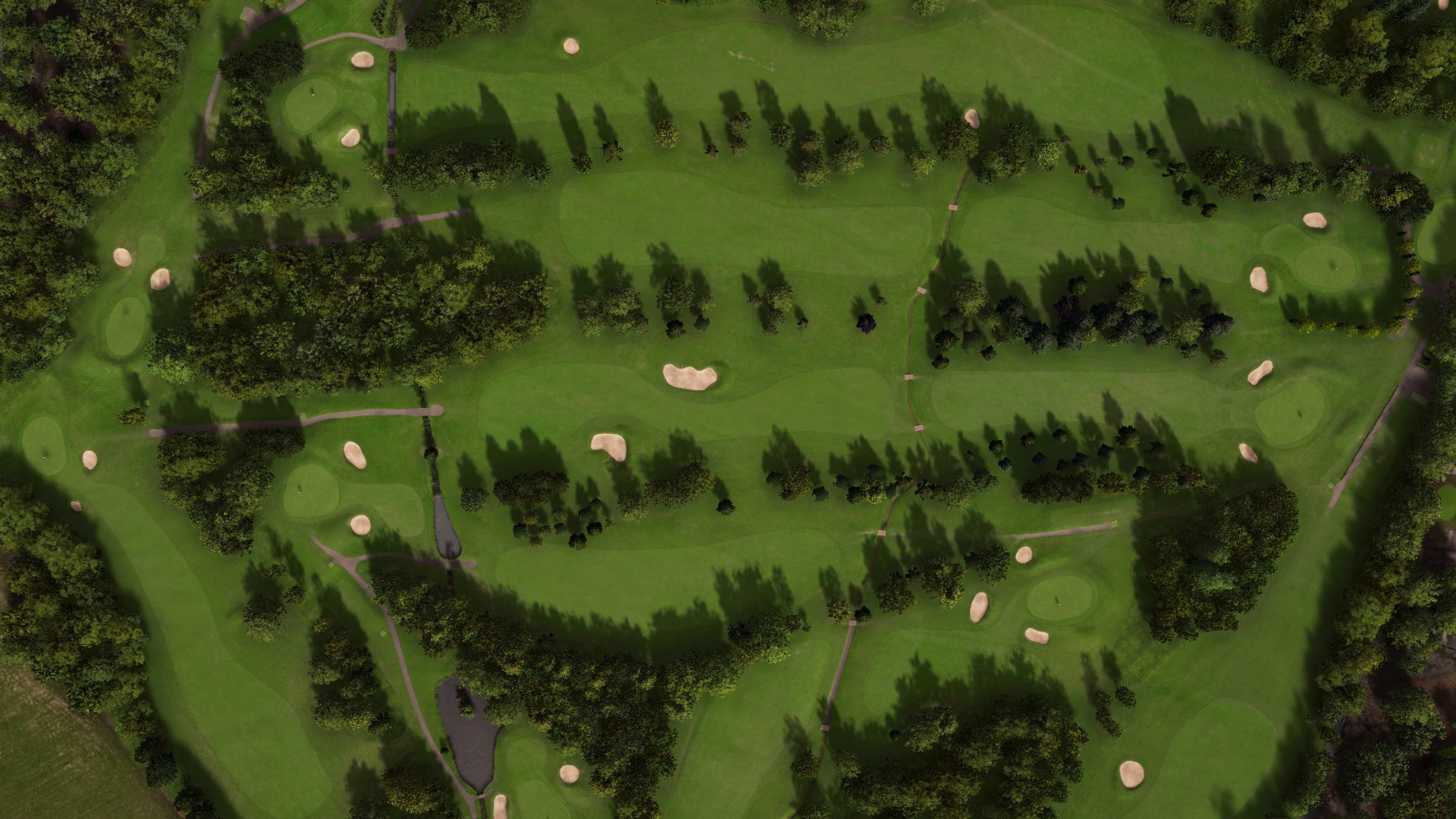 Hole 9 at Downshire Golf Complex