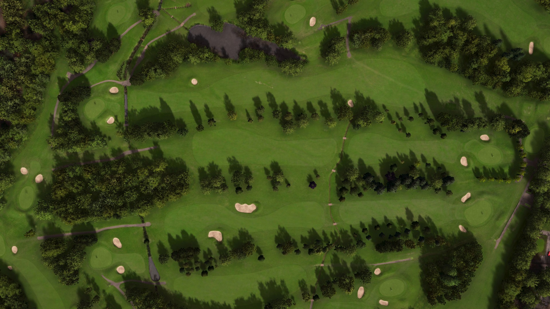 Hole 18 at Downshire Golf Complex