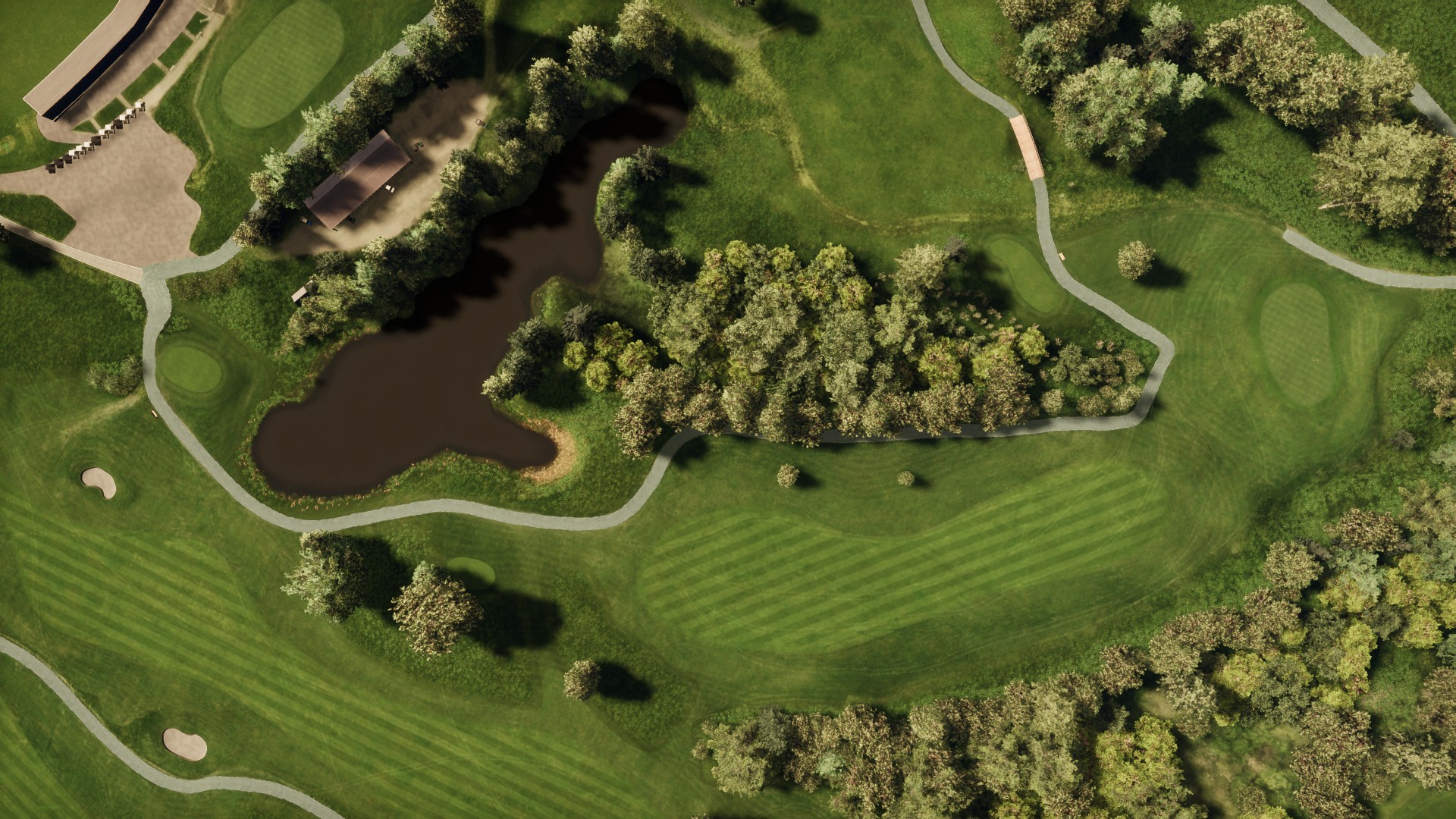 Hole 1 at Drammen GK