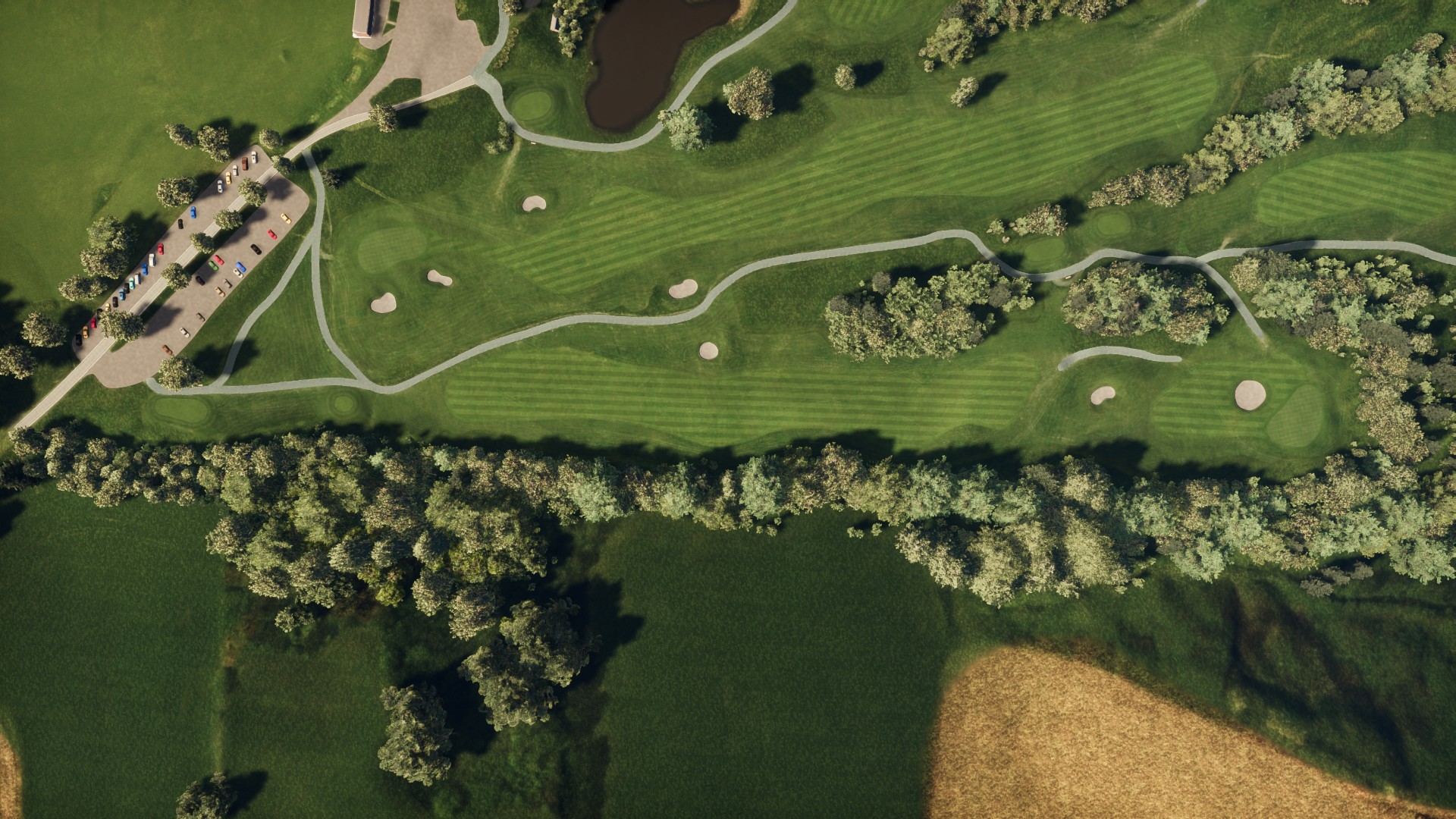 Hole 10 at Drammen GK