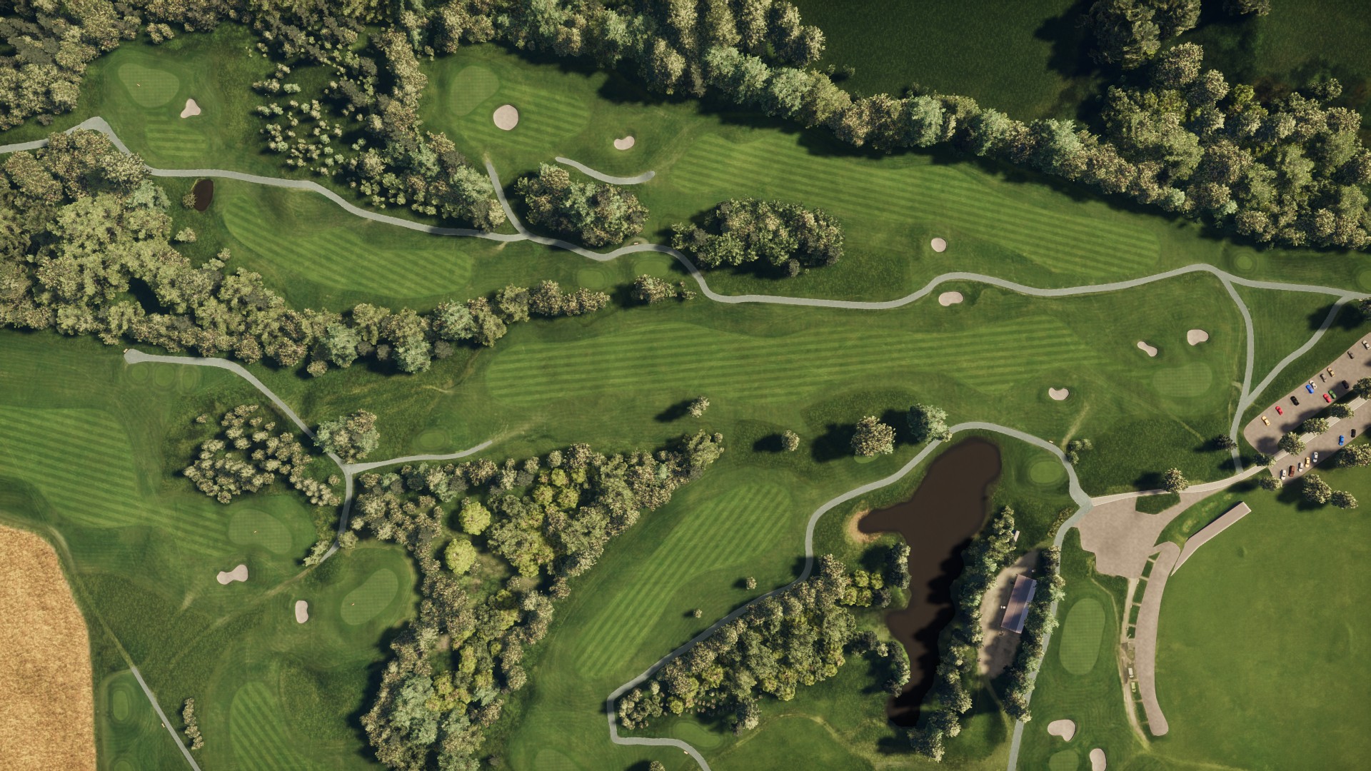 Hole 18 at Drammen GK