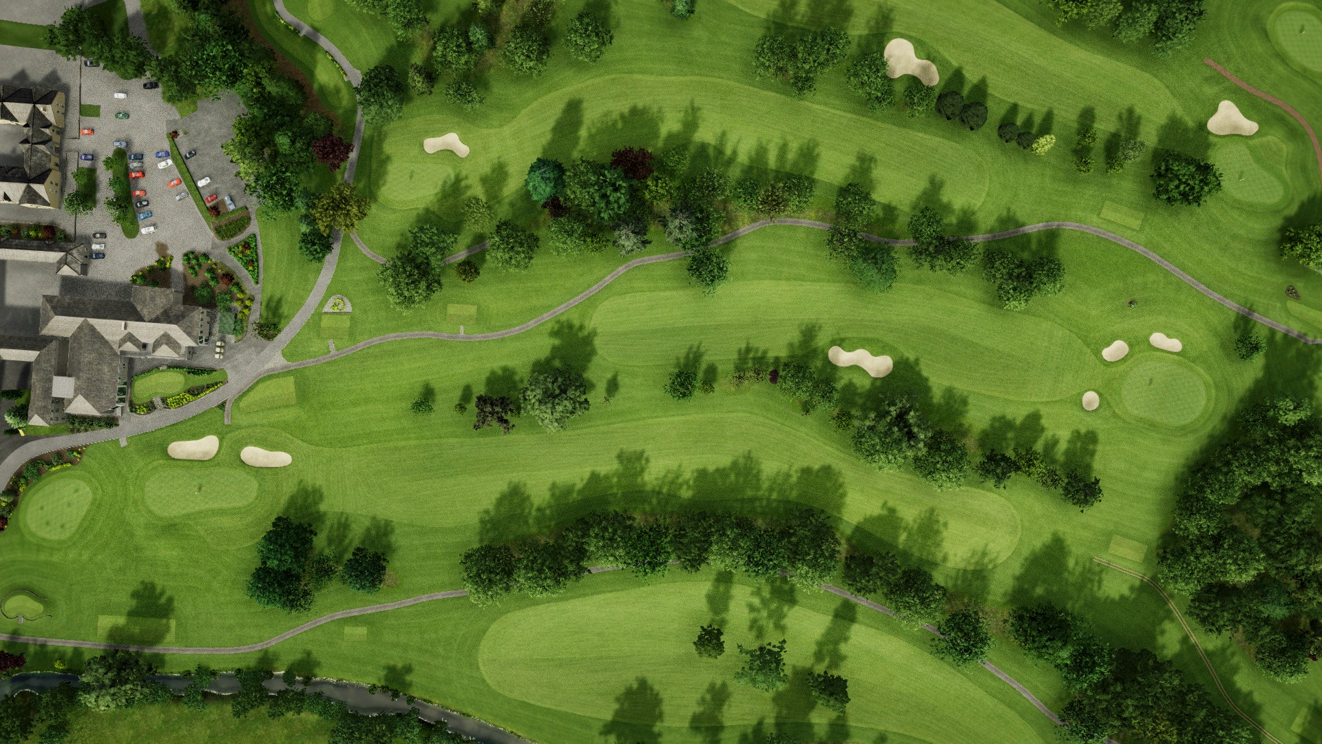 Hole 1 at Dundrum Golf Club