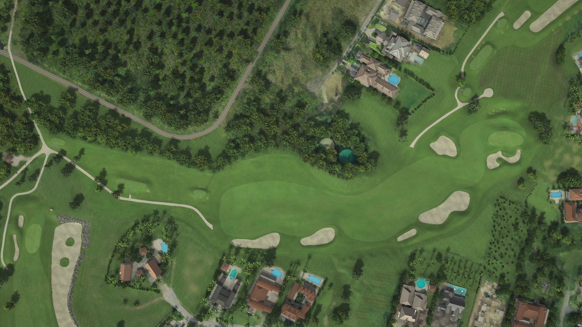 Hole 1 at Dye Fore Golf Course, Marina & Chavon